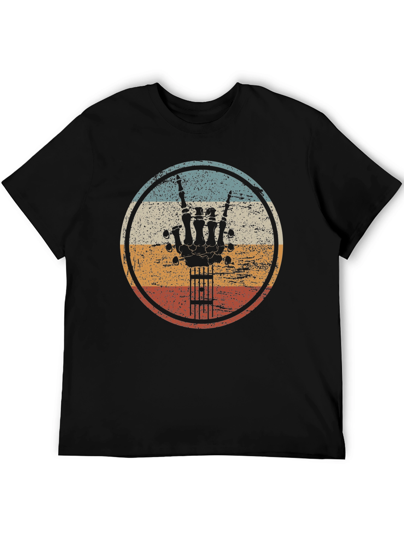 Retro Rock Hand Guitar T-Shirt