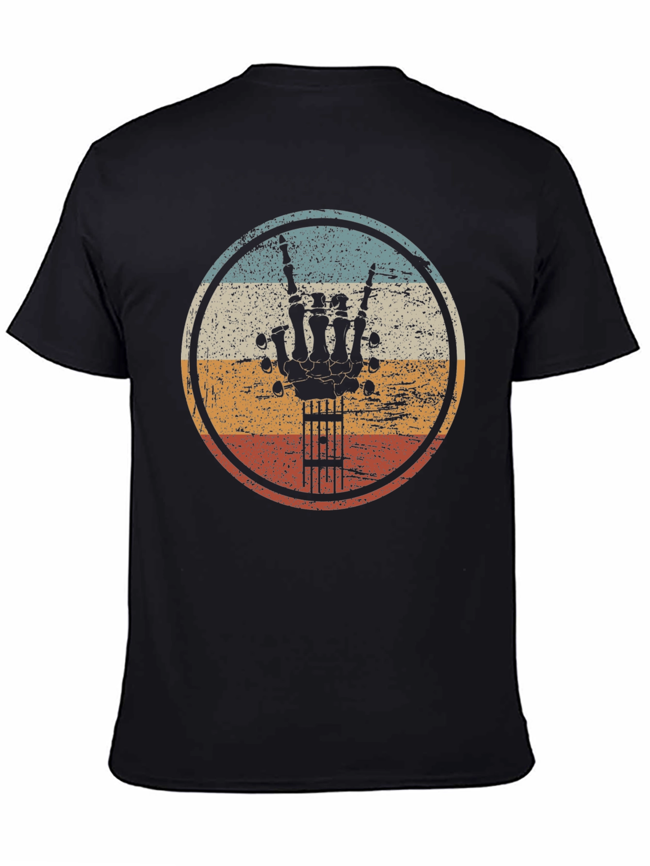 Retro Rock Hand Guitar T-Shirt