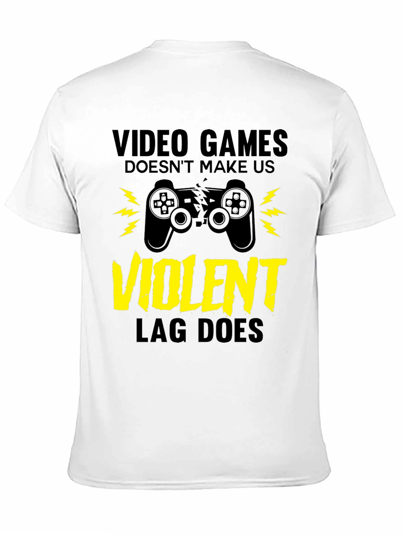 Video Games LAG Black T-Shirt