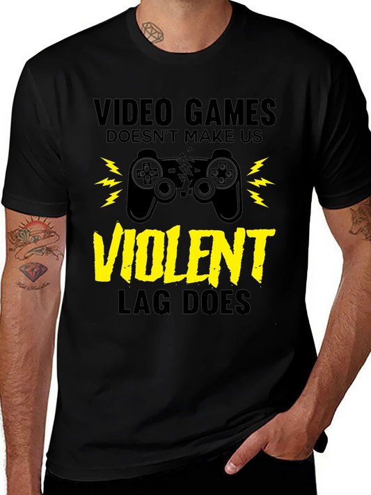 Video Games LAG Black T-Shirt