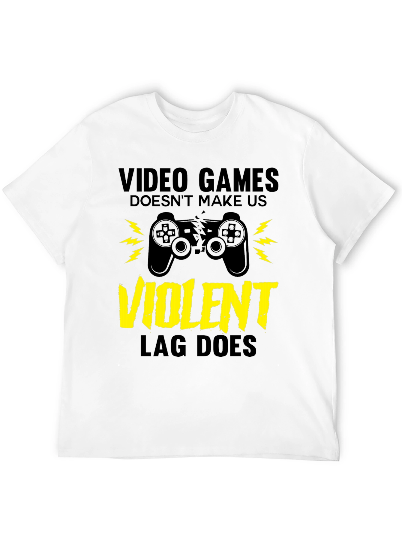 Video Games LAG Black T-Shirt