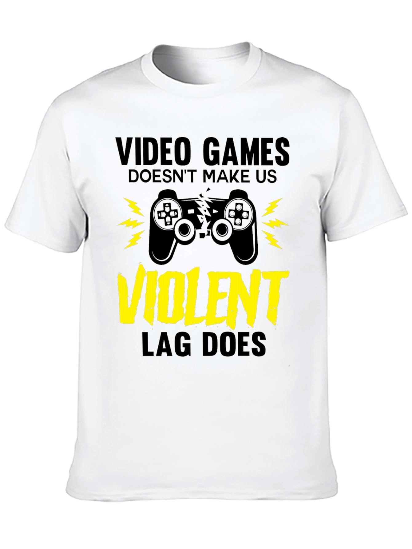 Video Games LAG Black T-Shirt