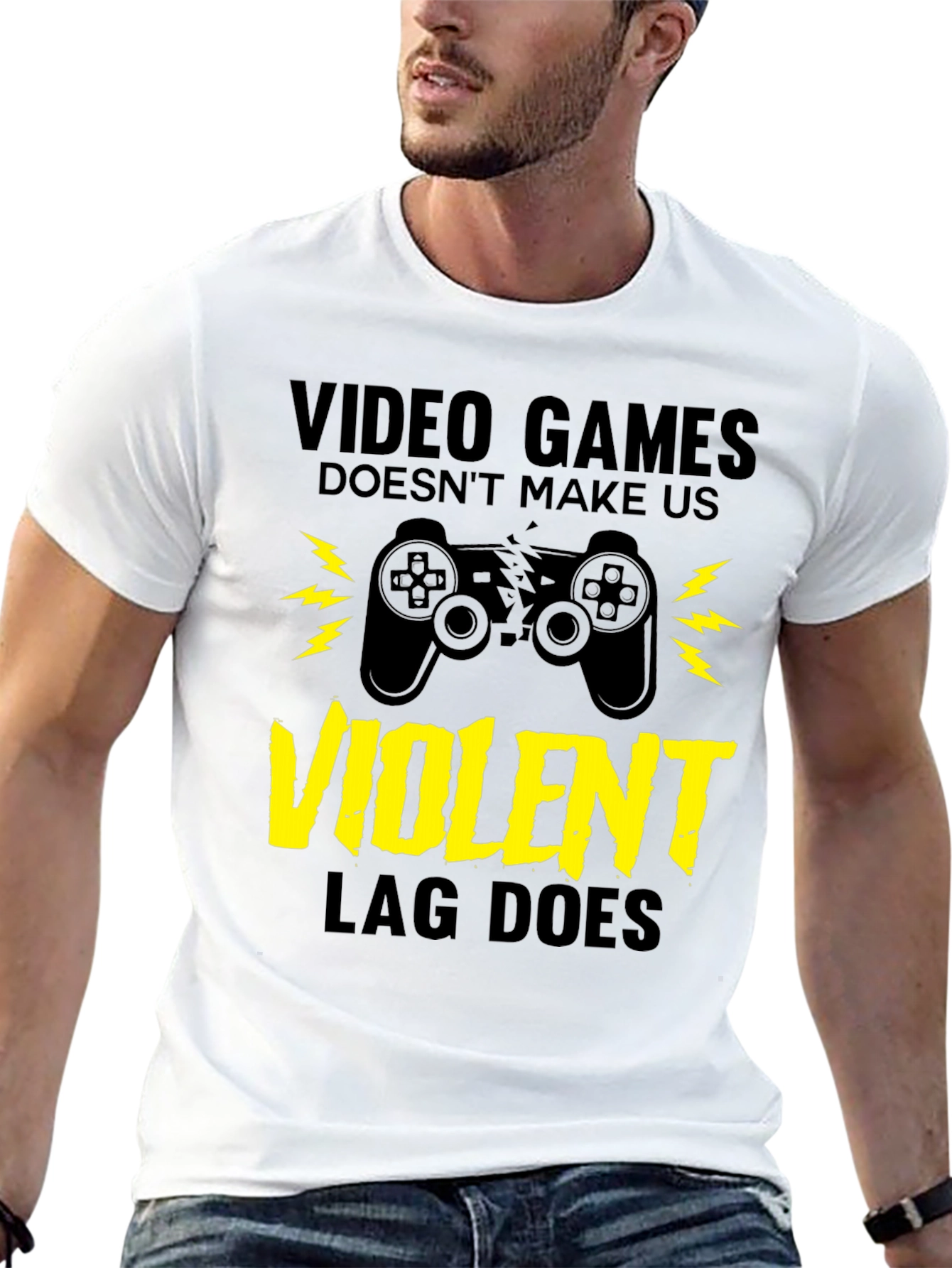 Video Games LAG Black T-Shirt
