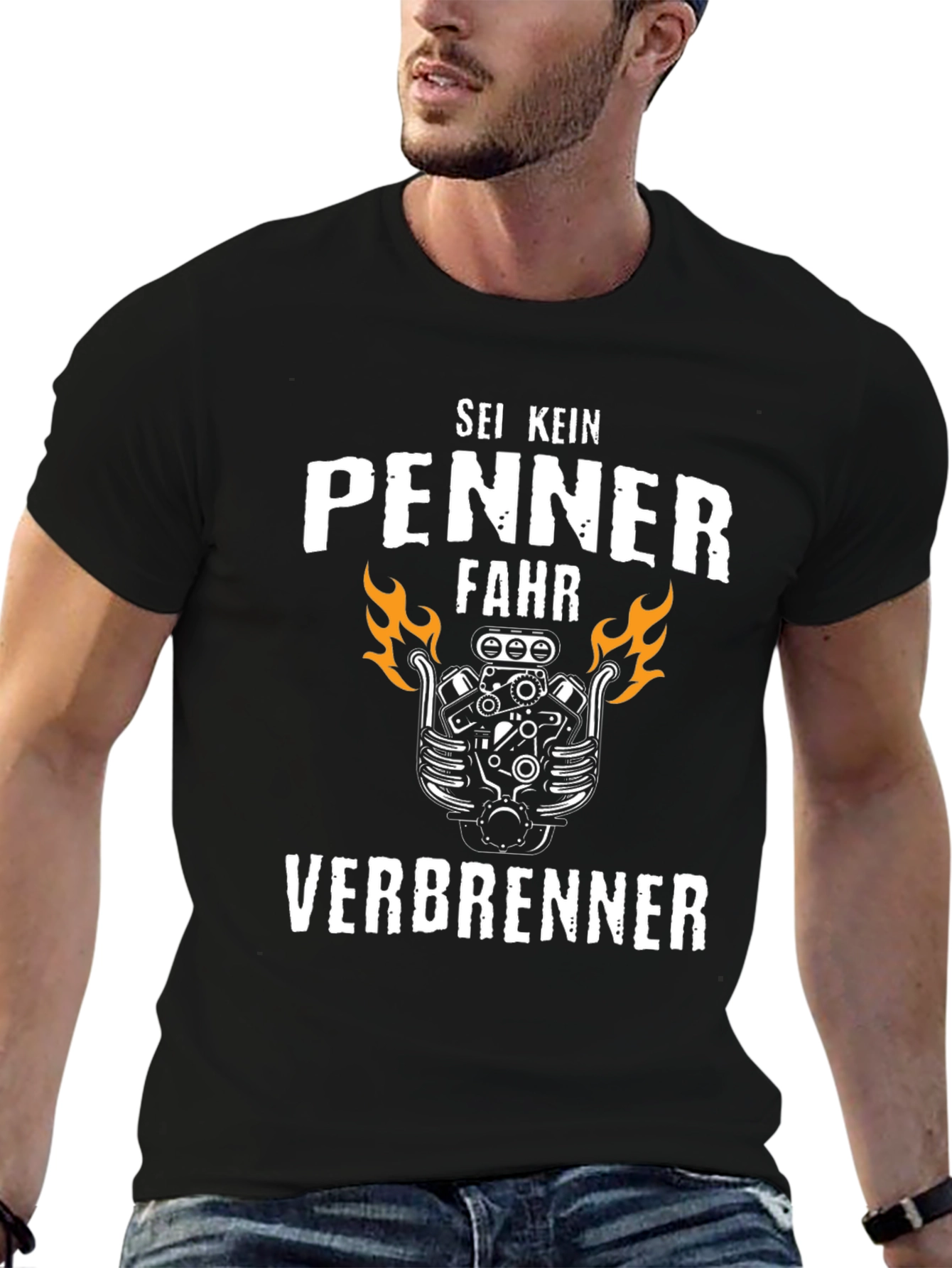 Sei Kein Penner Fahr Verbrenner T-Shirt