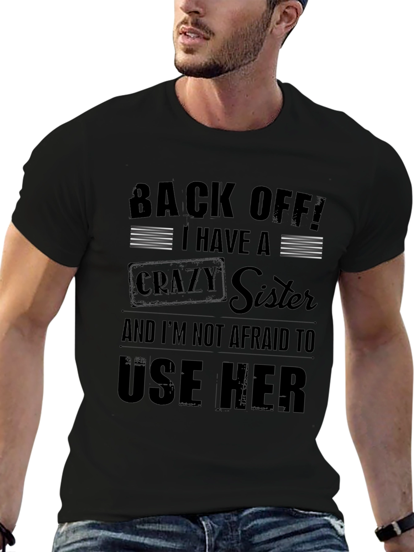 Back Off! Crazy Sister Graphic Tee