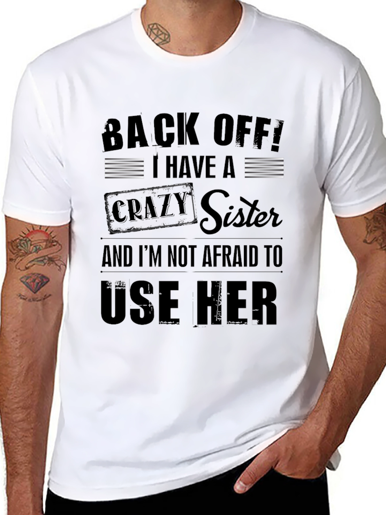 Back Off! Crazy Sister Graphic Tee
