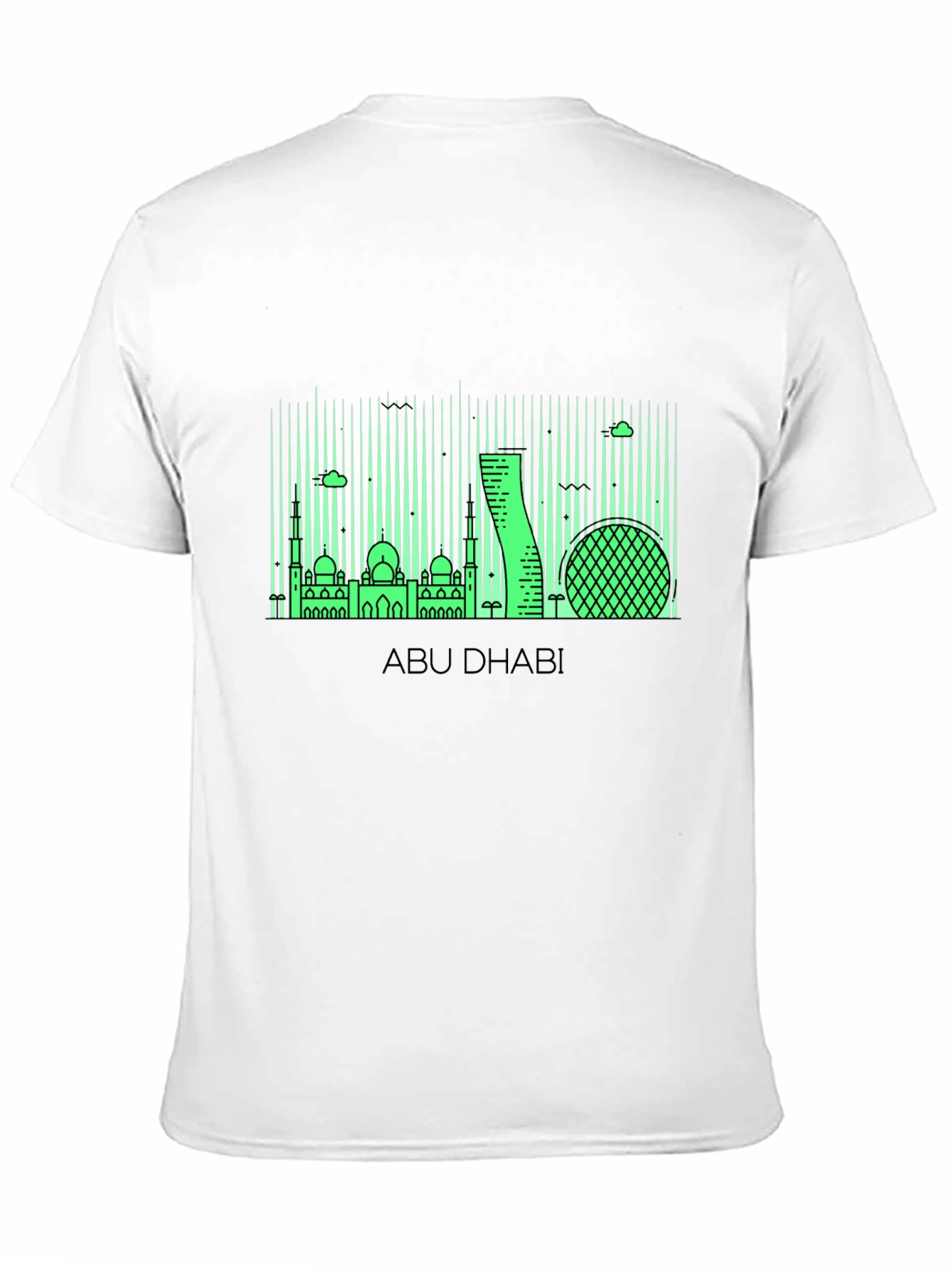 Abu Dhabi Skyline Graphic T-Shirt