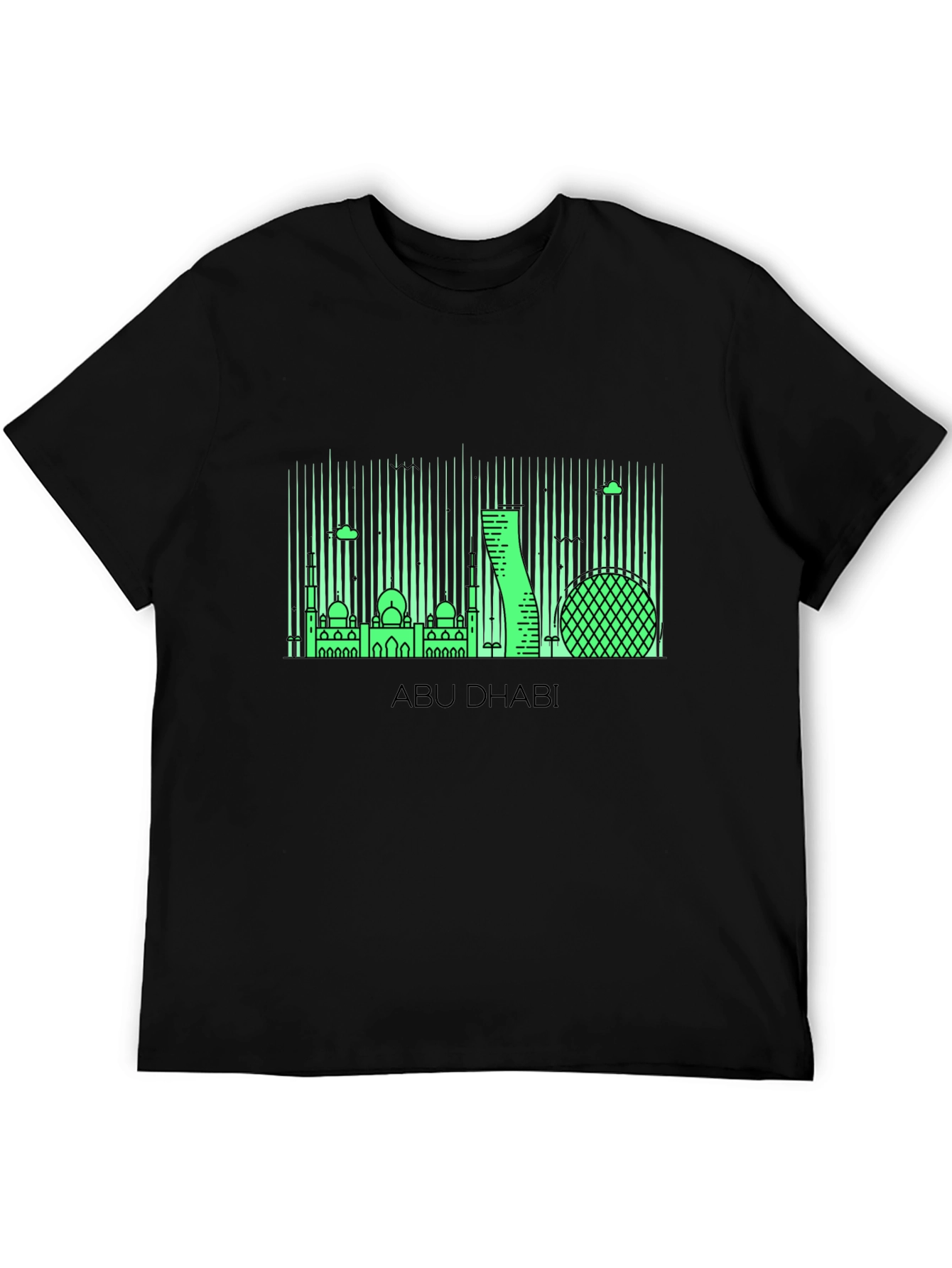 Abu Dhabi Skyline Graphic T-Shirt