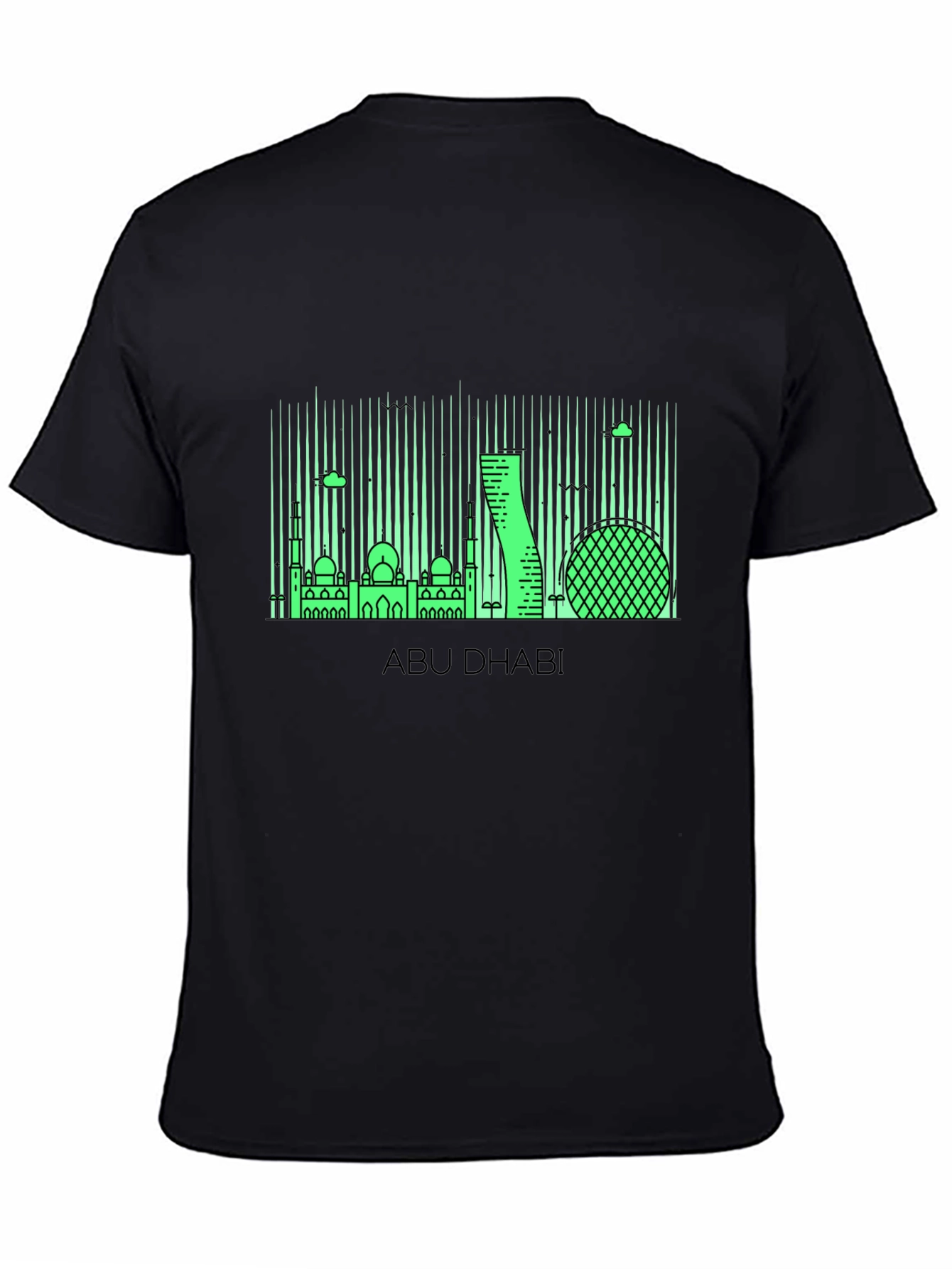 Abu Dhabi Skyline Graphic T-Shirt