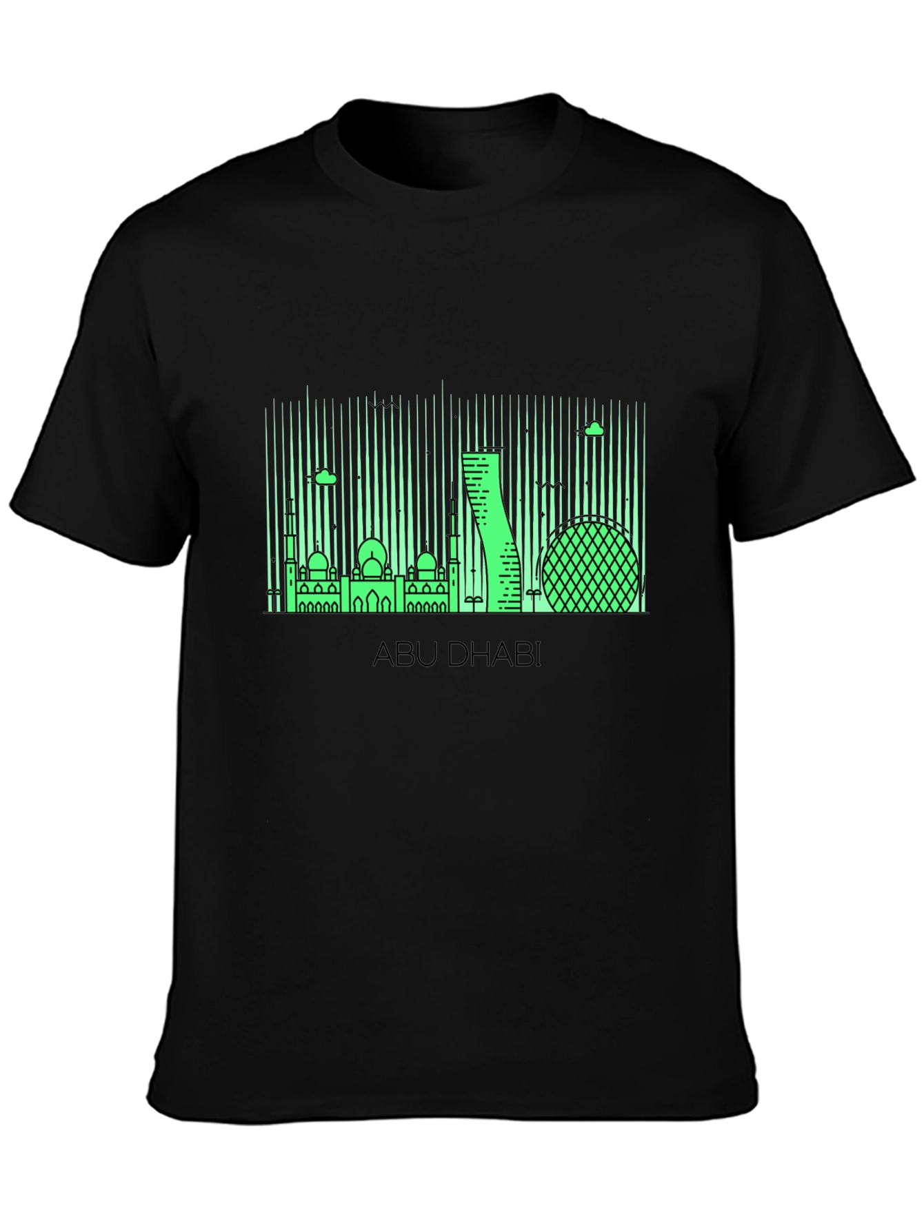 Abu Dhabi Skyline Graphic T-Shirt