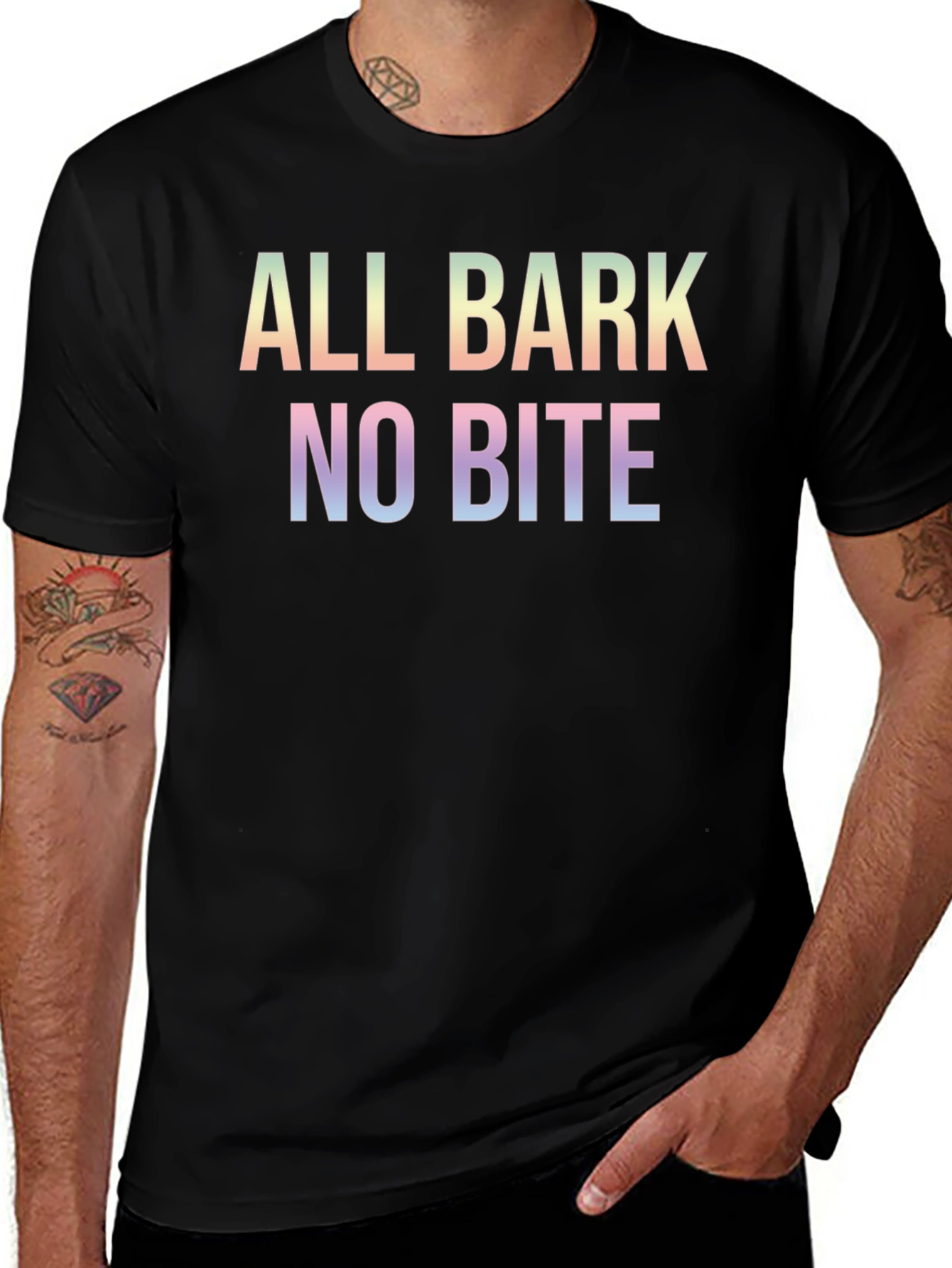 All Bark No Bite Graphic T-Shirt