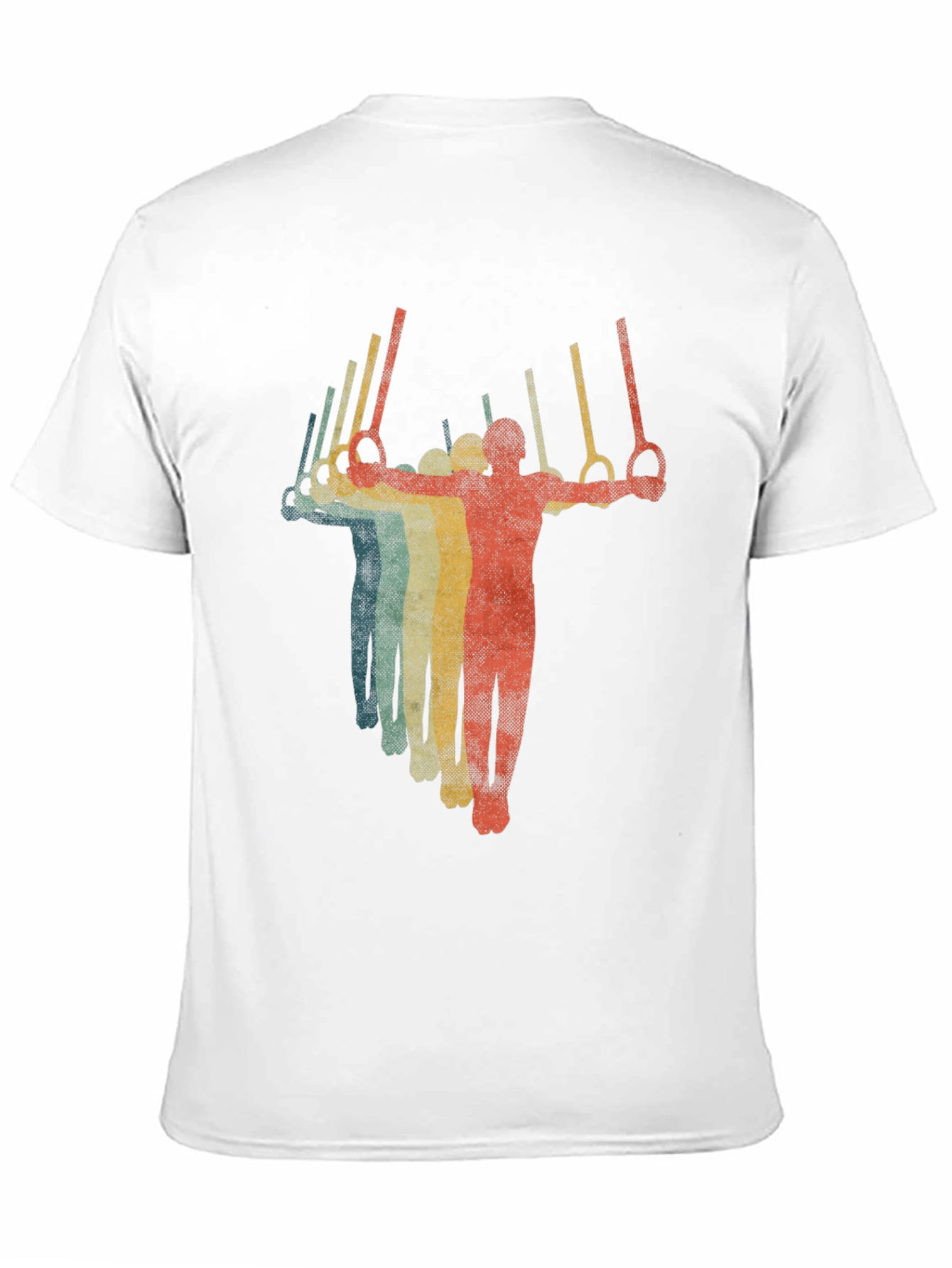 Retro Gymnastics Rings T-Shirt - Black