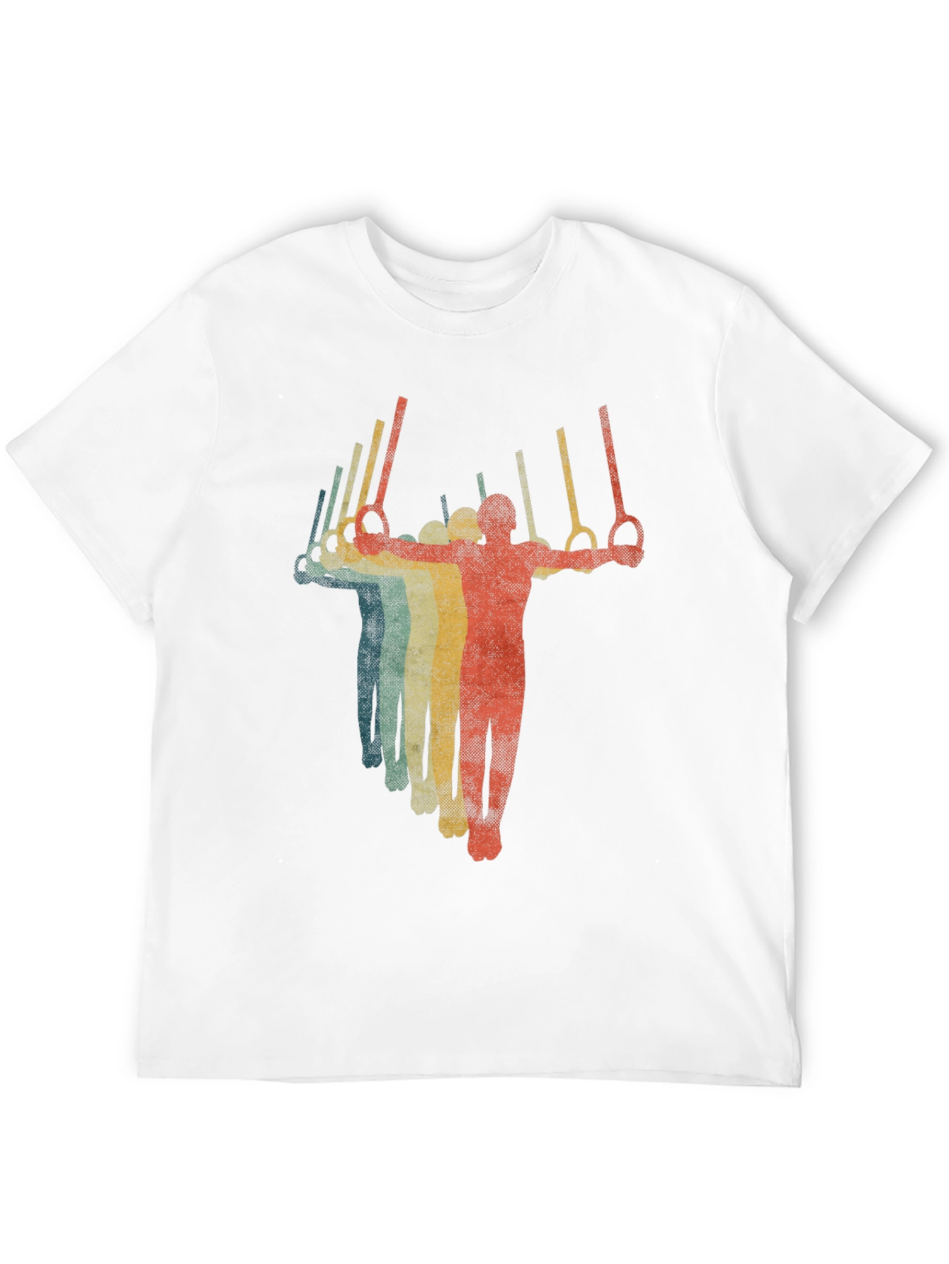 Retro Gymnastics Rings T-Shirt - Black