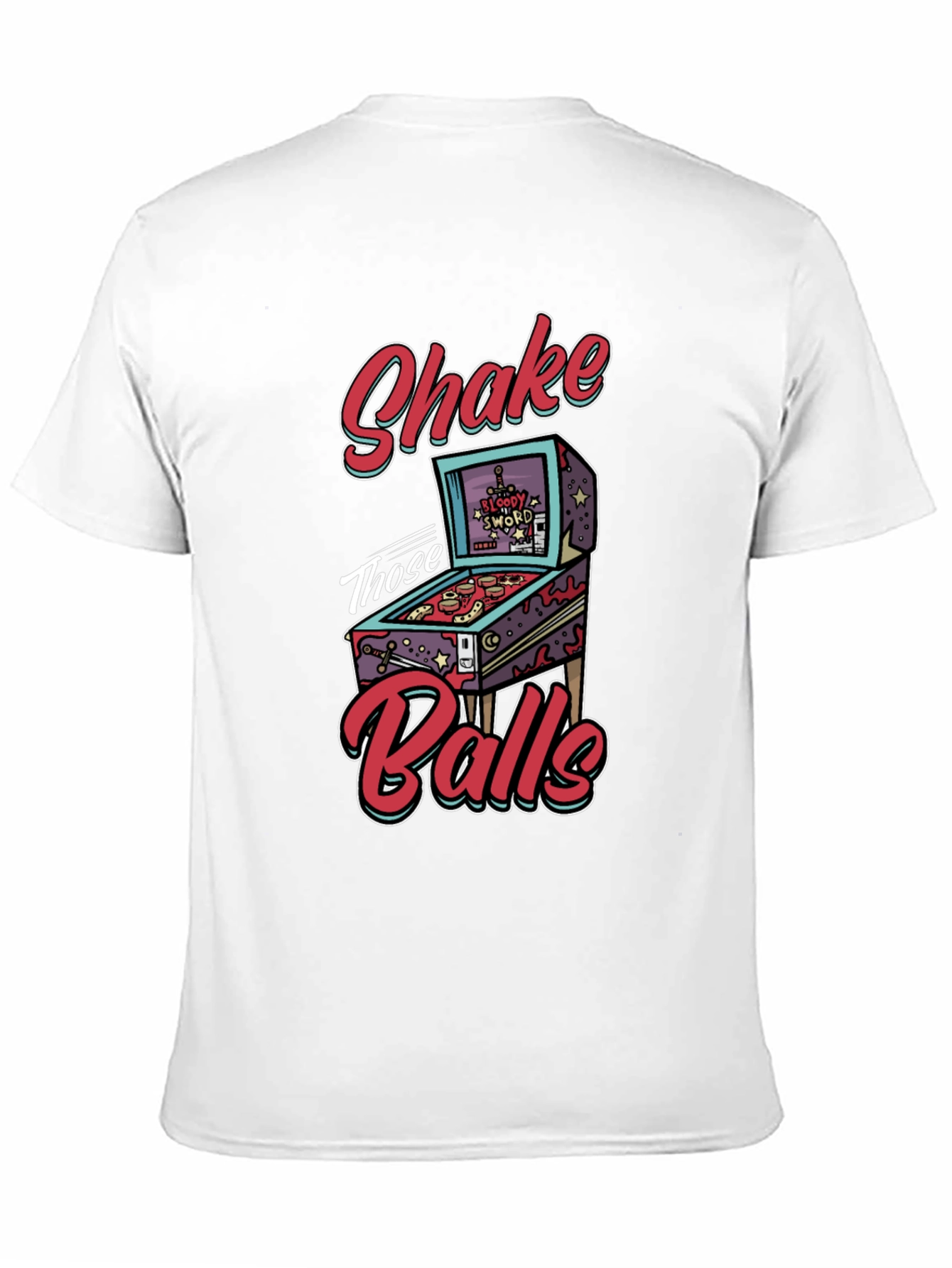 Shake Those Balls T-Shirt Pinball Graphic Tee Funny Gift