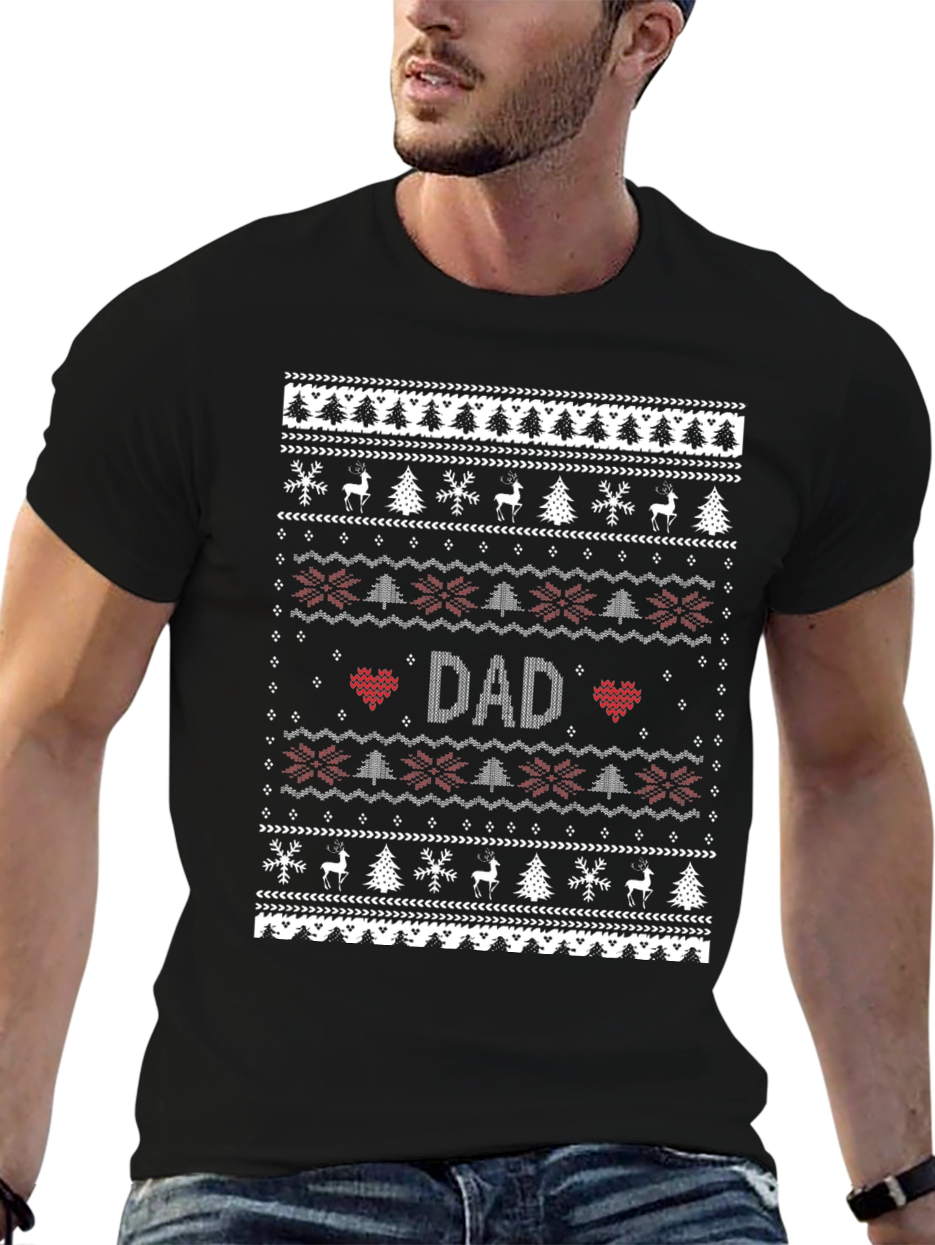 Dad Ugly Christmas Sweater T-Shirt