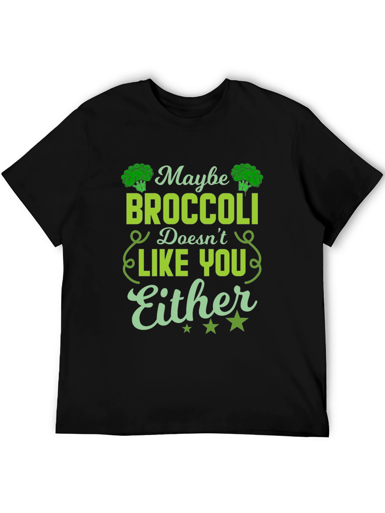 Broccoli Lover Graphic Tee - Unisex Black Shirt