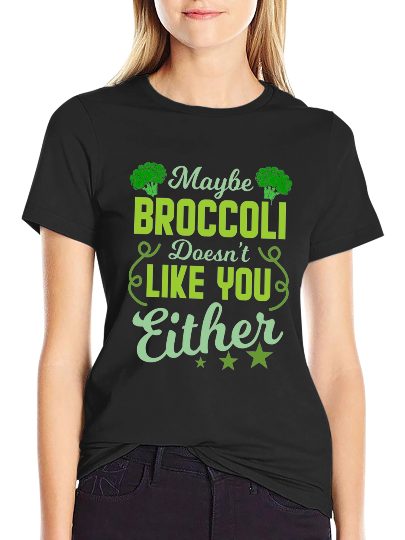 Broccoli Lover Graphic Tee - Unisex Black Shirt