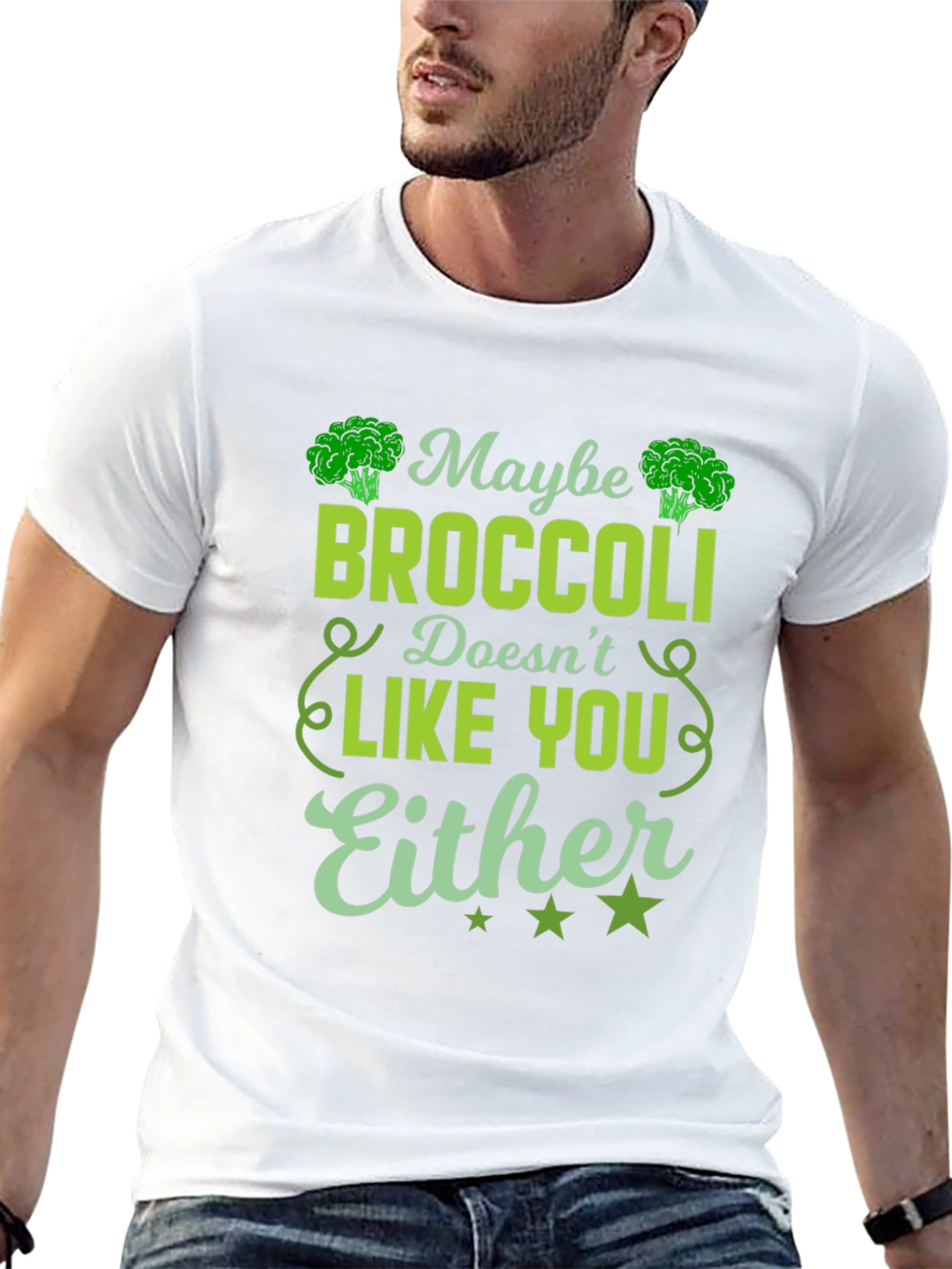 Broccoli Lover Graphic Tee - Unisex Black Shirt