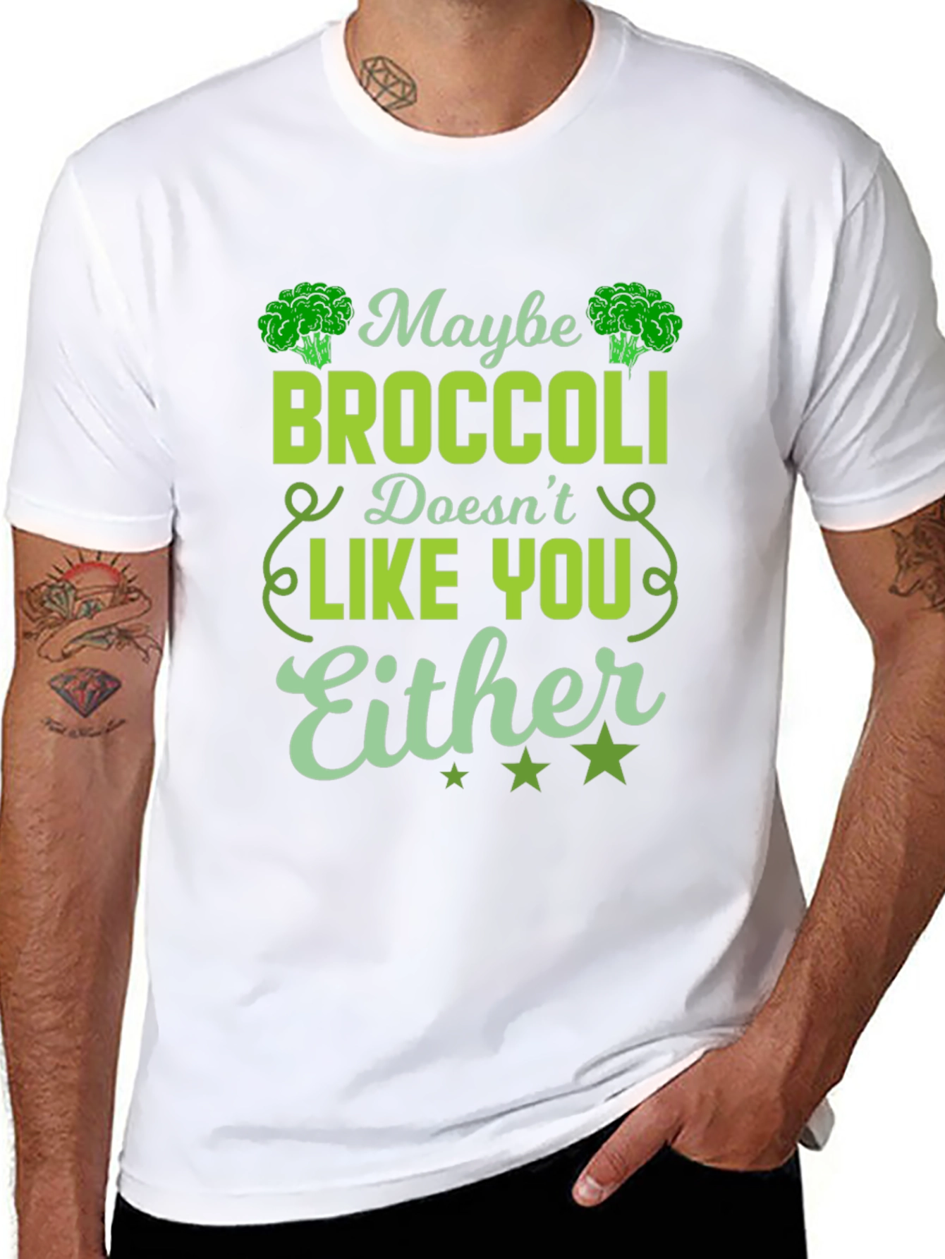 Broccoli Lover Graphic Tee - Unisex Black Shirt