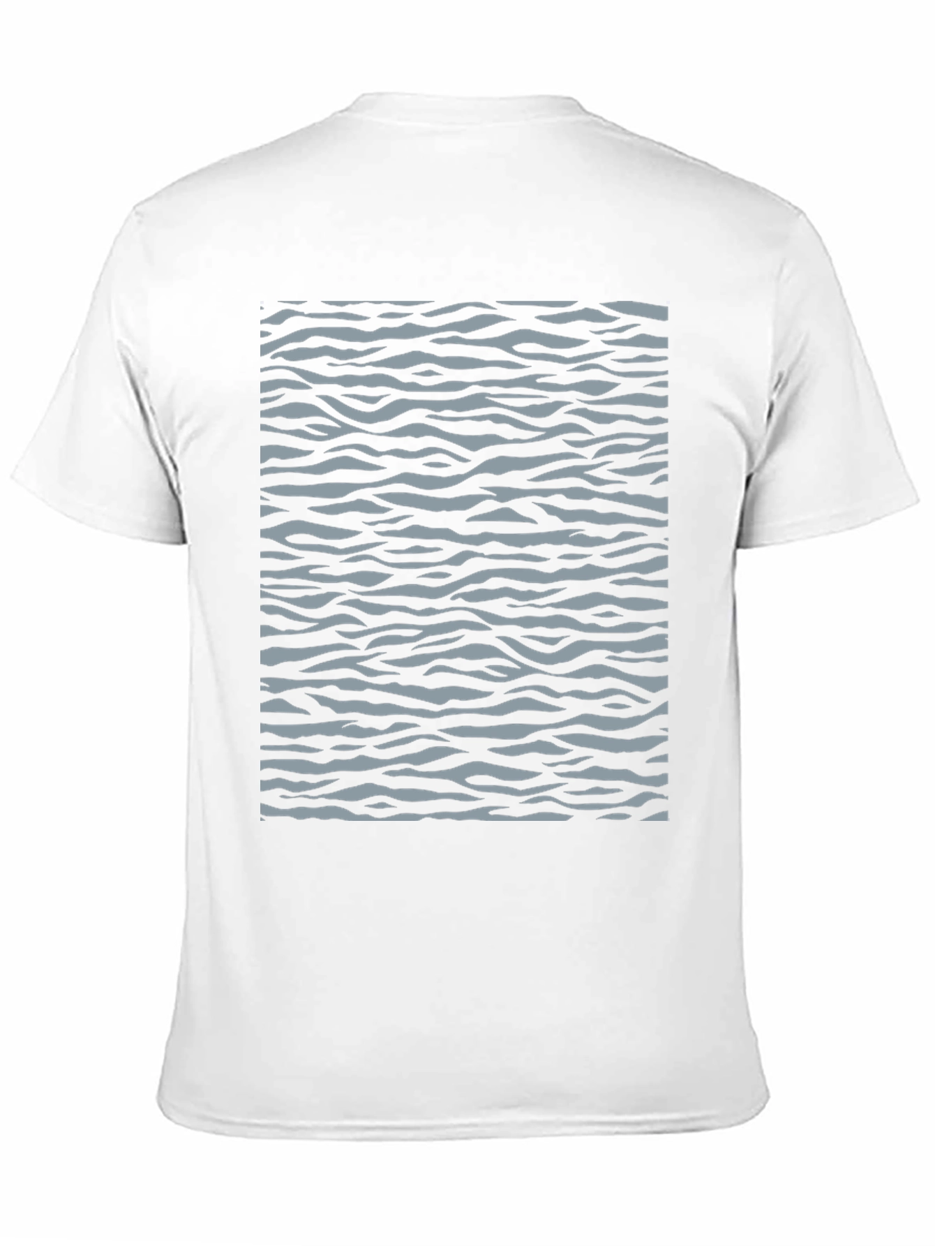 Trendy Zebra Striped Graphic Tee - Black
