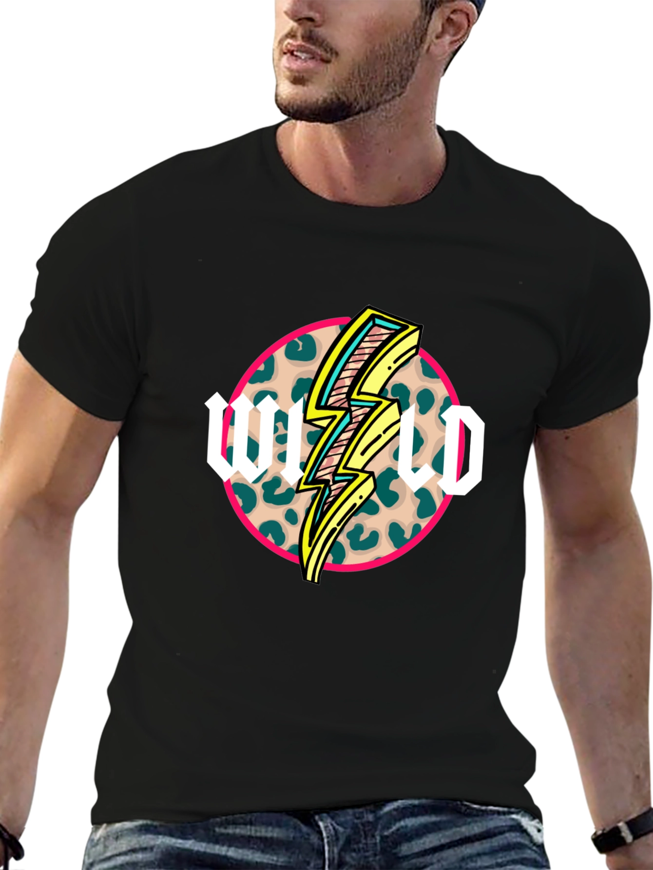 Wild Lightning Bolt Graphic T-Shirt