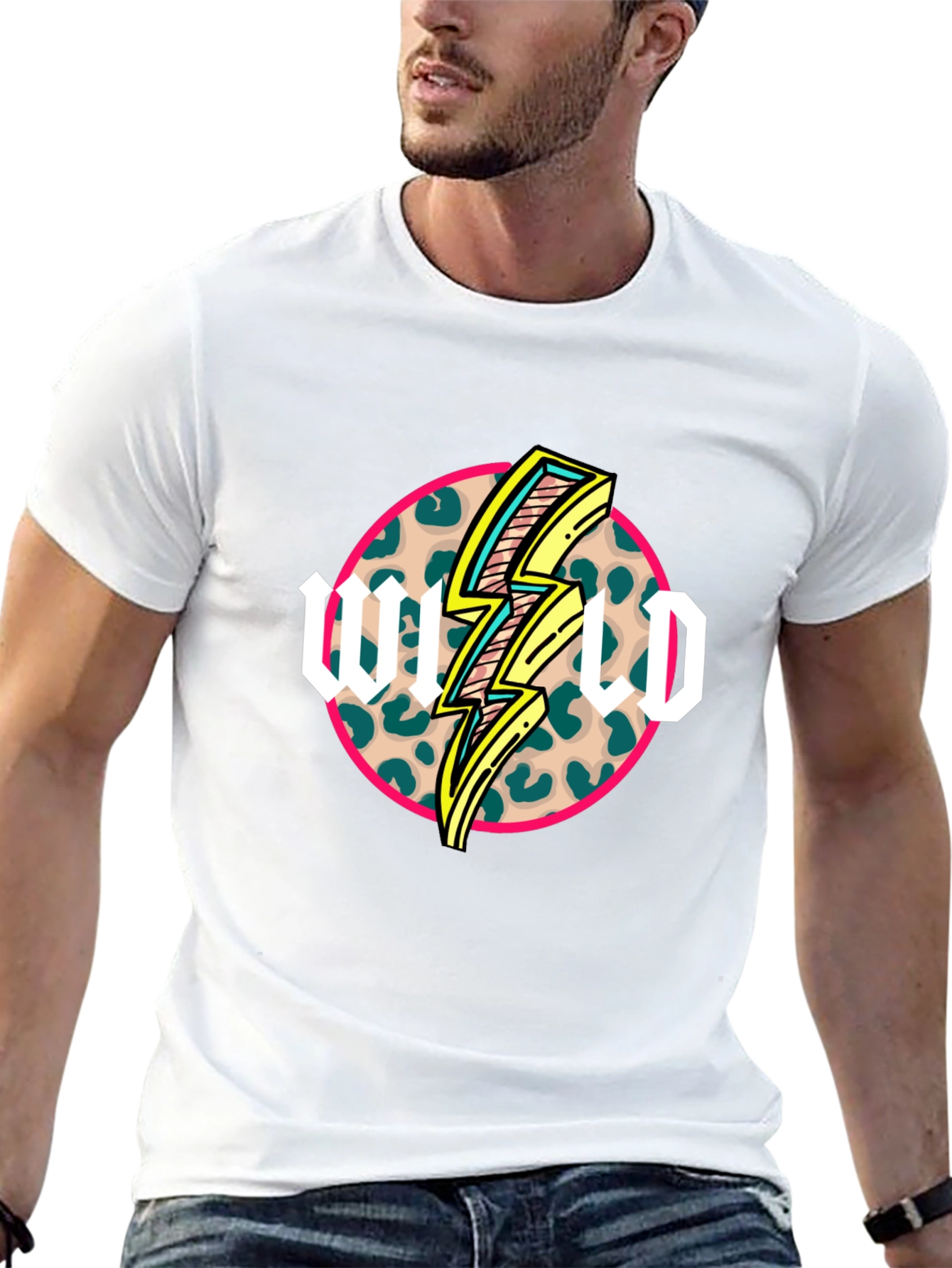 Wild Lightning Bolt Graphic T-Shirt
