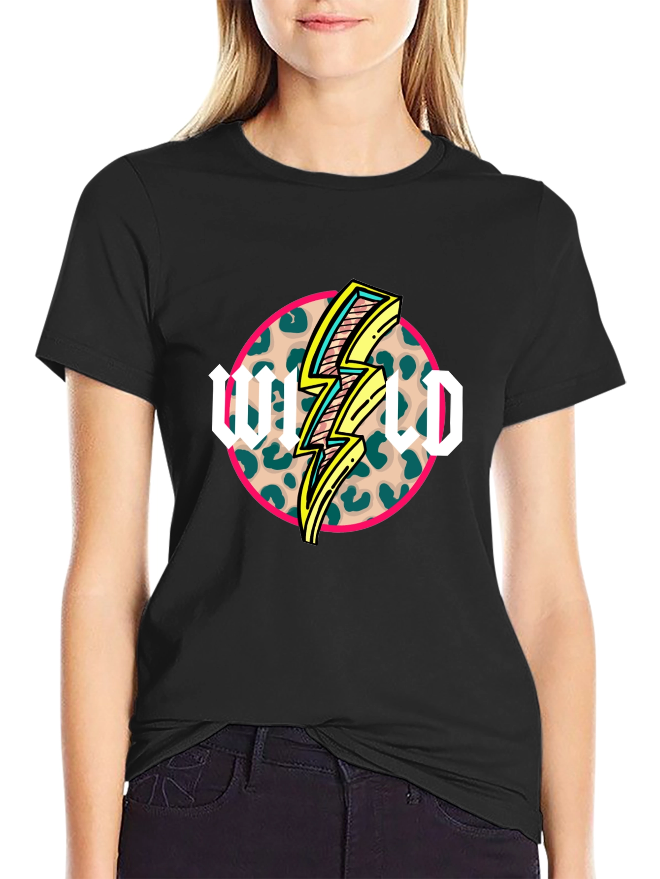 Wild Lightning Bolt Graphic T-Shirt