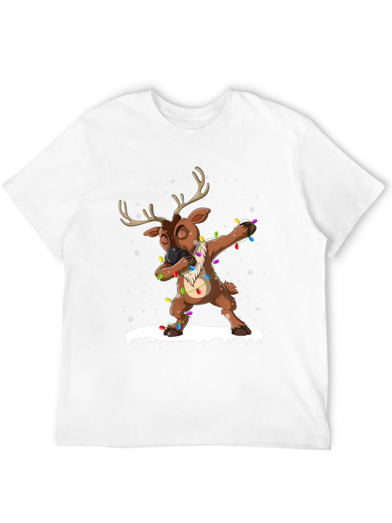 Dabbing Reindeer Christmas T-Shirt