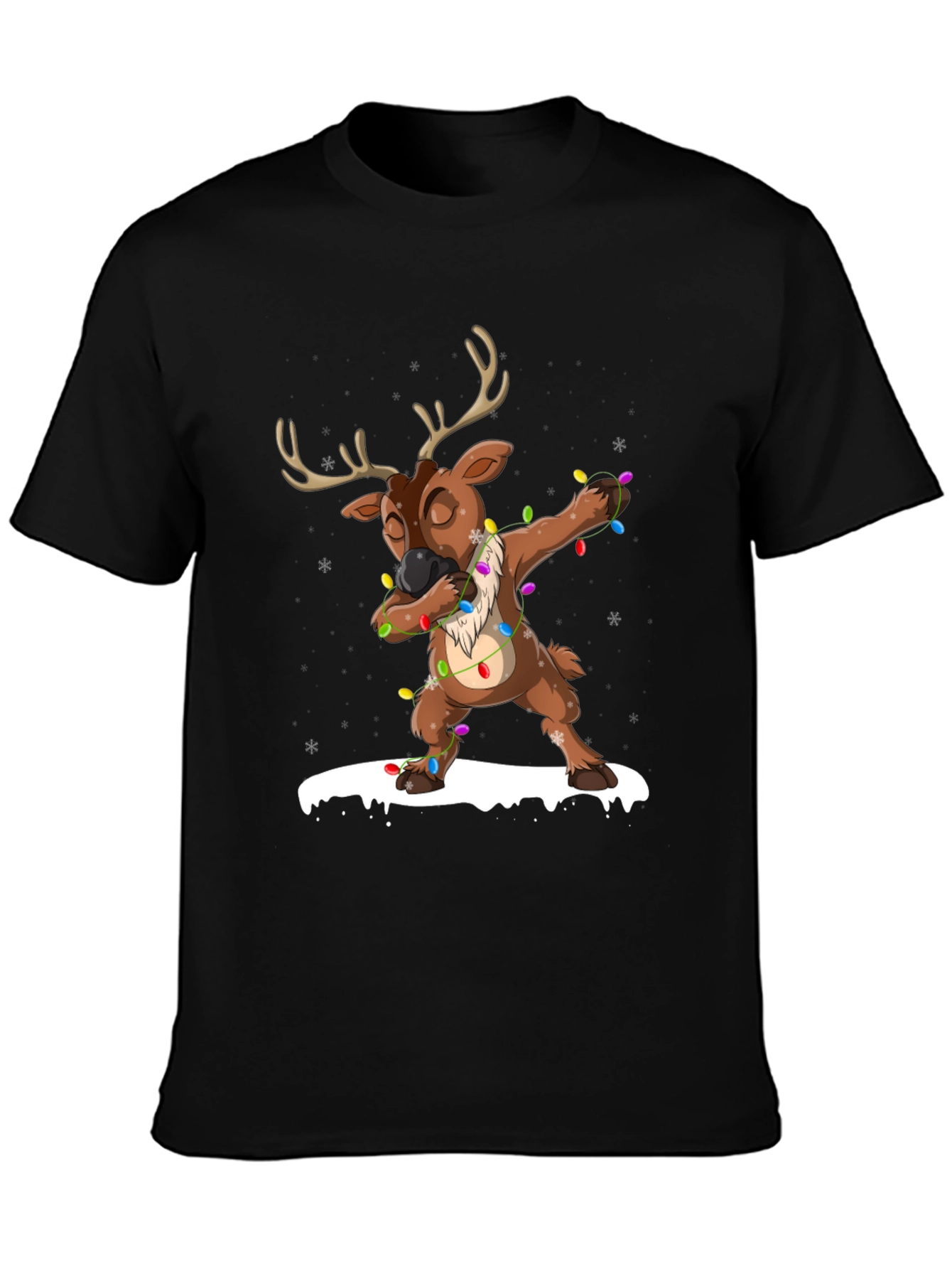 Dabbing Reindeer Christmas T-Shirt