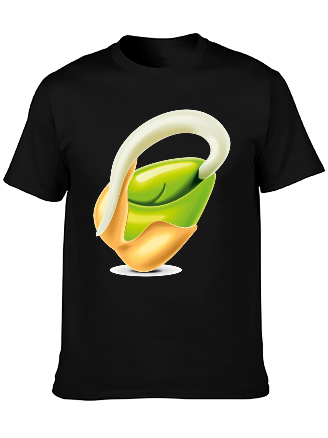 Sprout Graphic T-Shirt - Black Cotton Blend