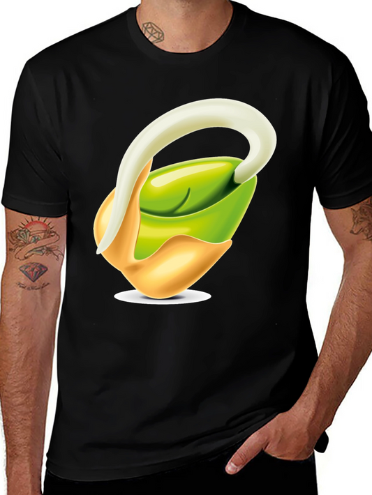 Sprout Graphic T-Shirt - Black Cotton Blend