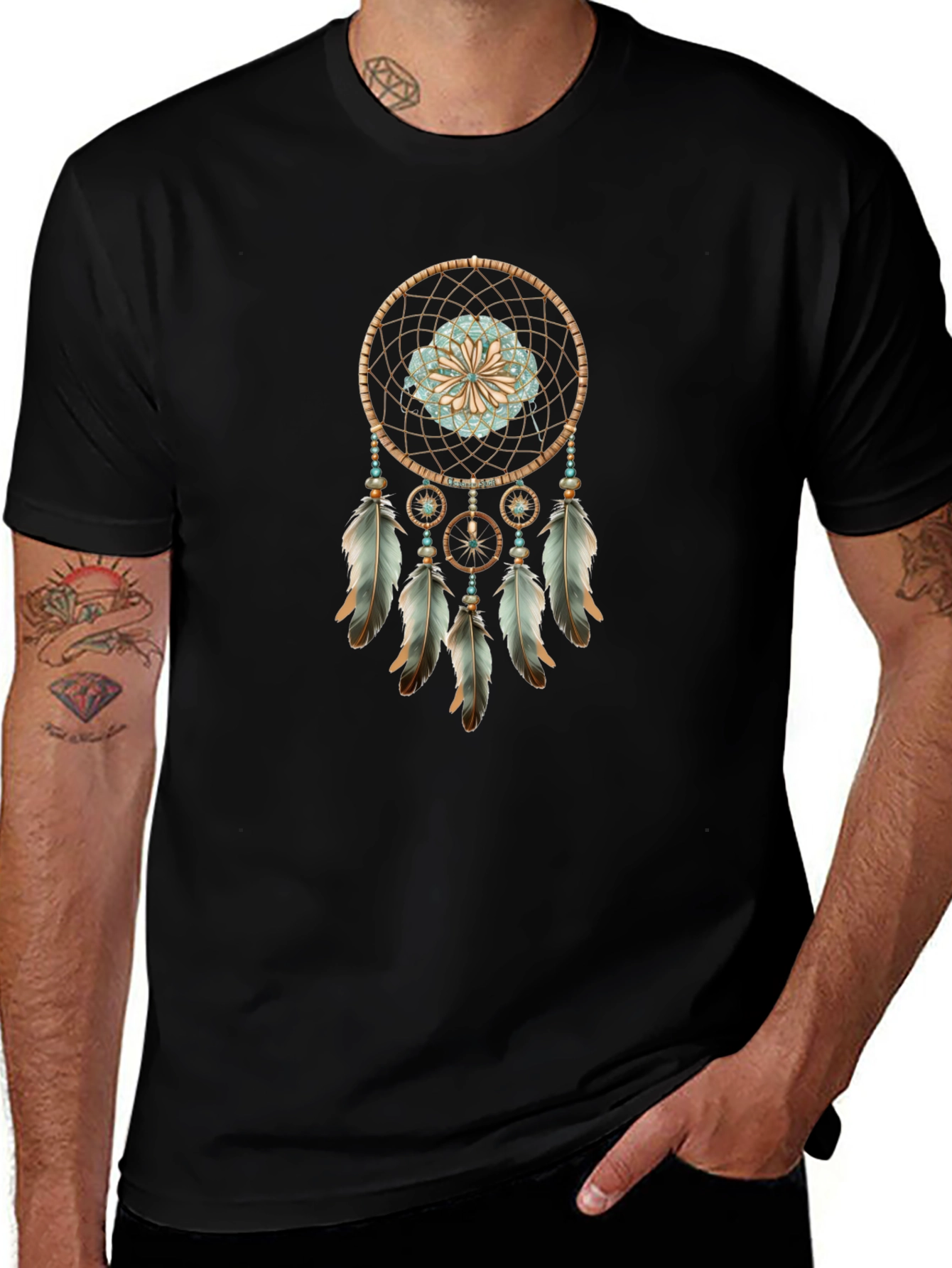 Dreamcatcher Graphic Tee - Boho Style