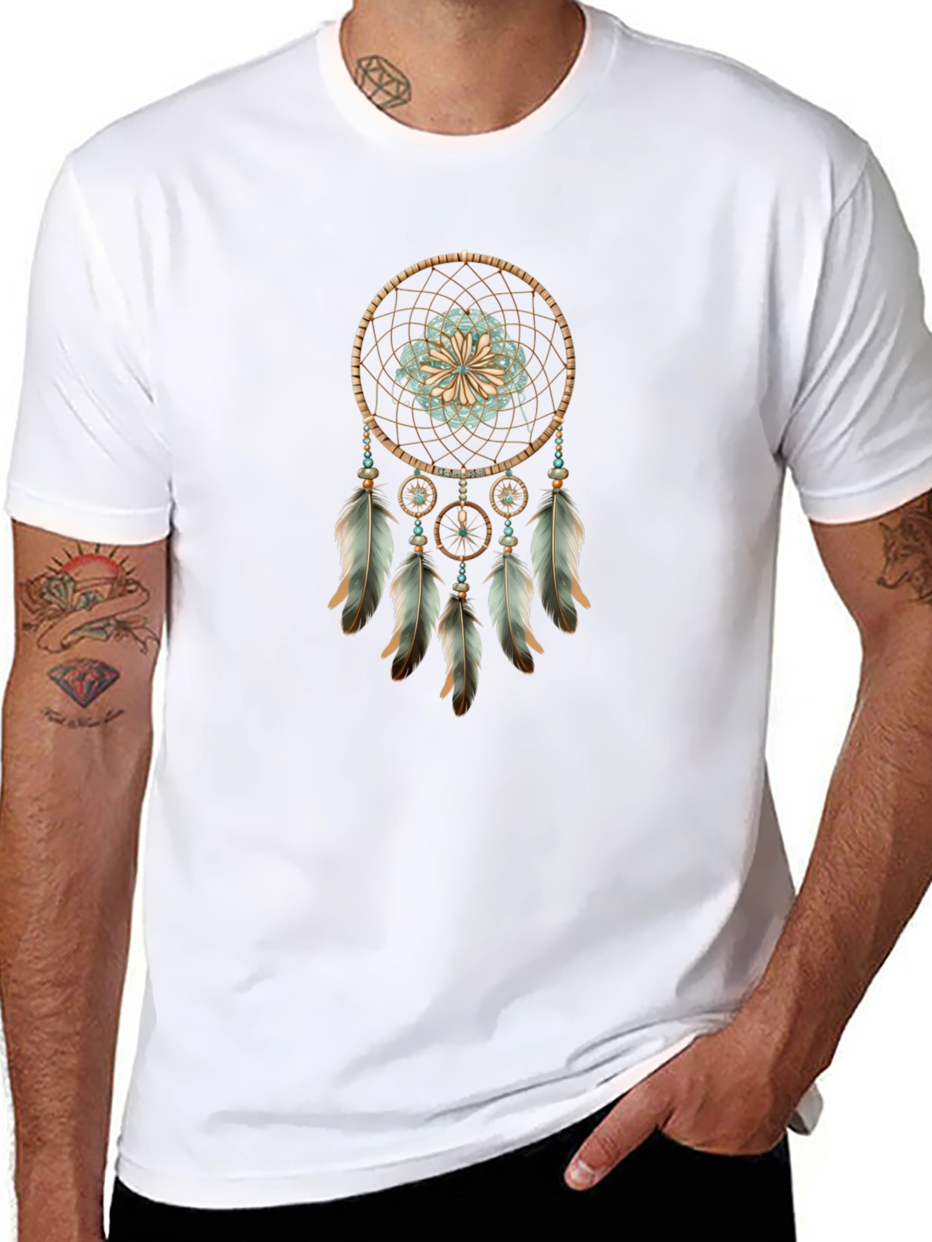 Dreamcatcher Graphic Tee - Boho Style