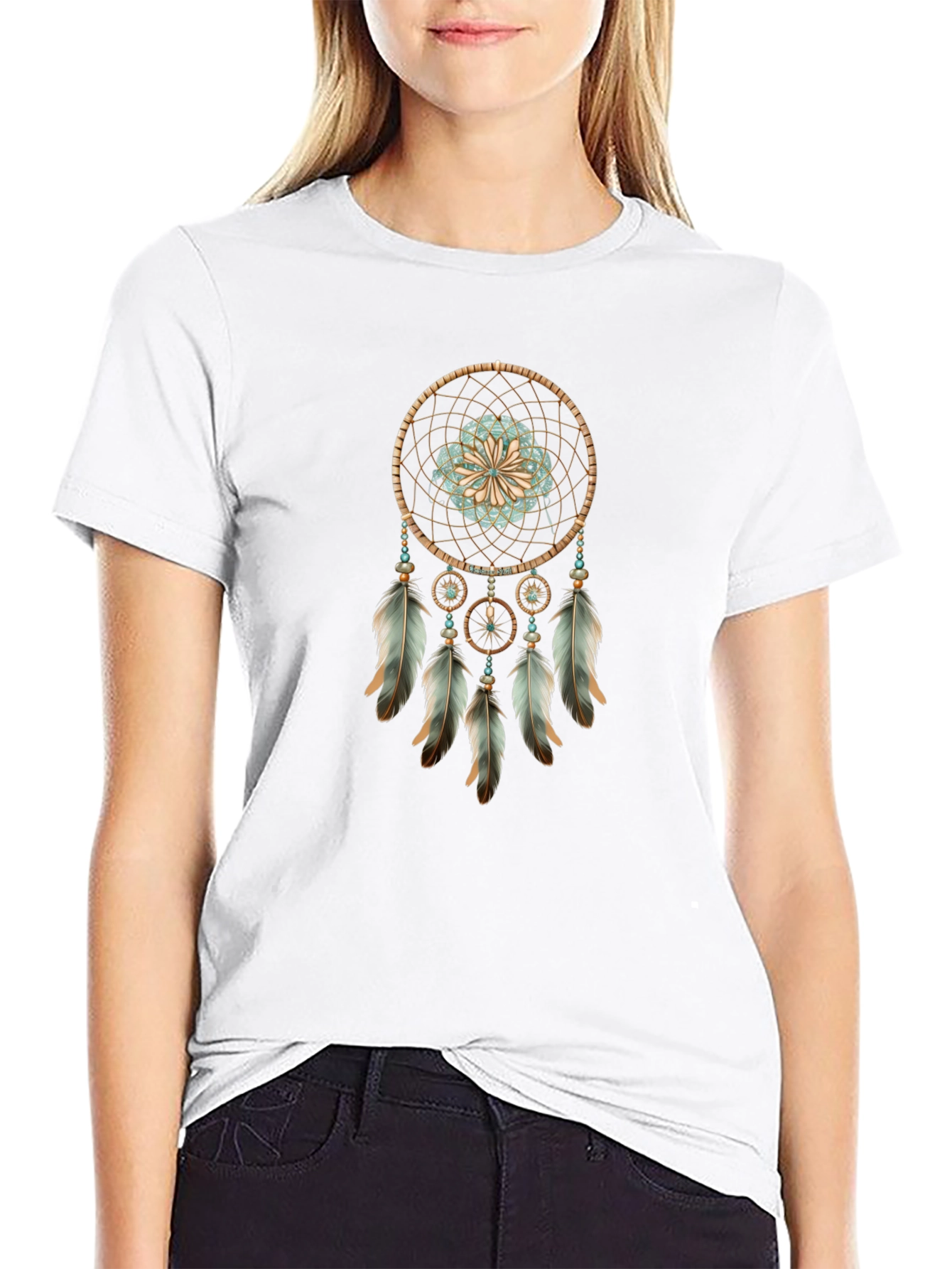Dreamcatcher Graphic Tee - Boho Style