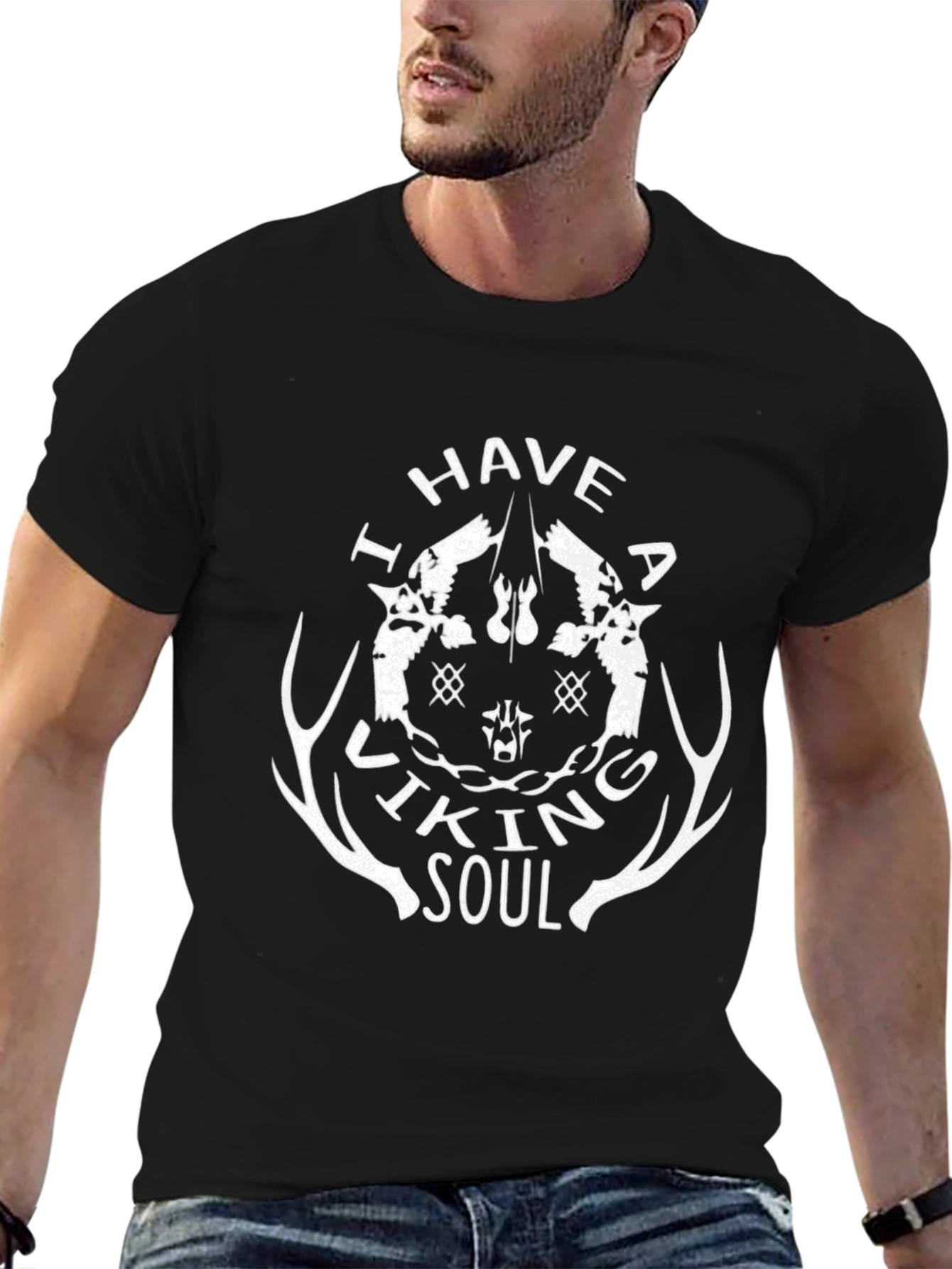 Viking Soul Graphic Tee - Black T-Shirt