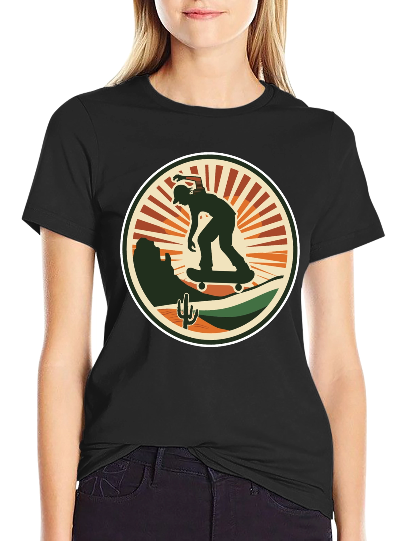 Skate Desert Black T-Shirt