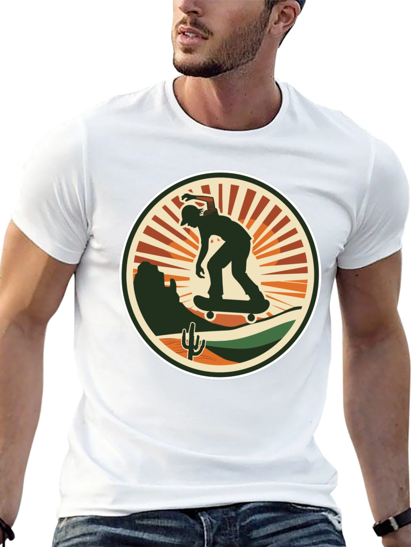 Skate Desert Black T-Shirt