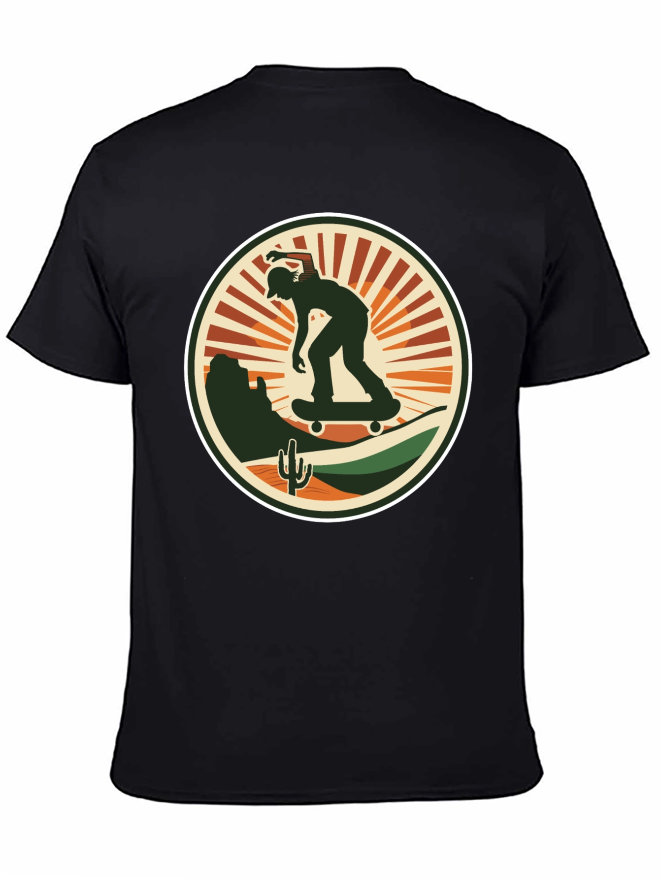 Skate Desert Black T-Shirt