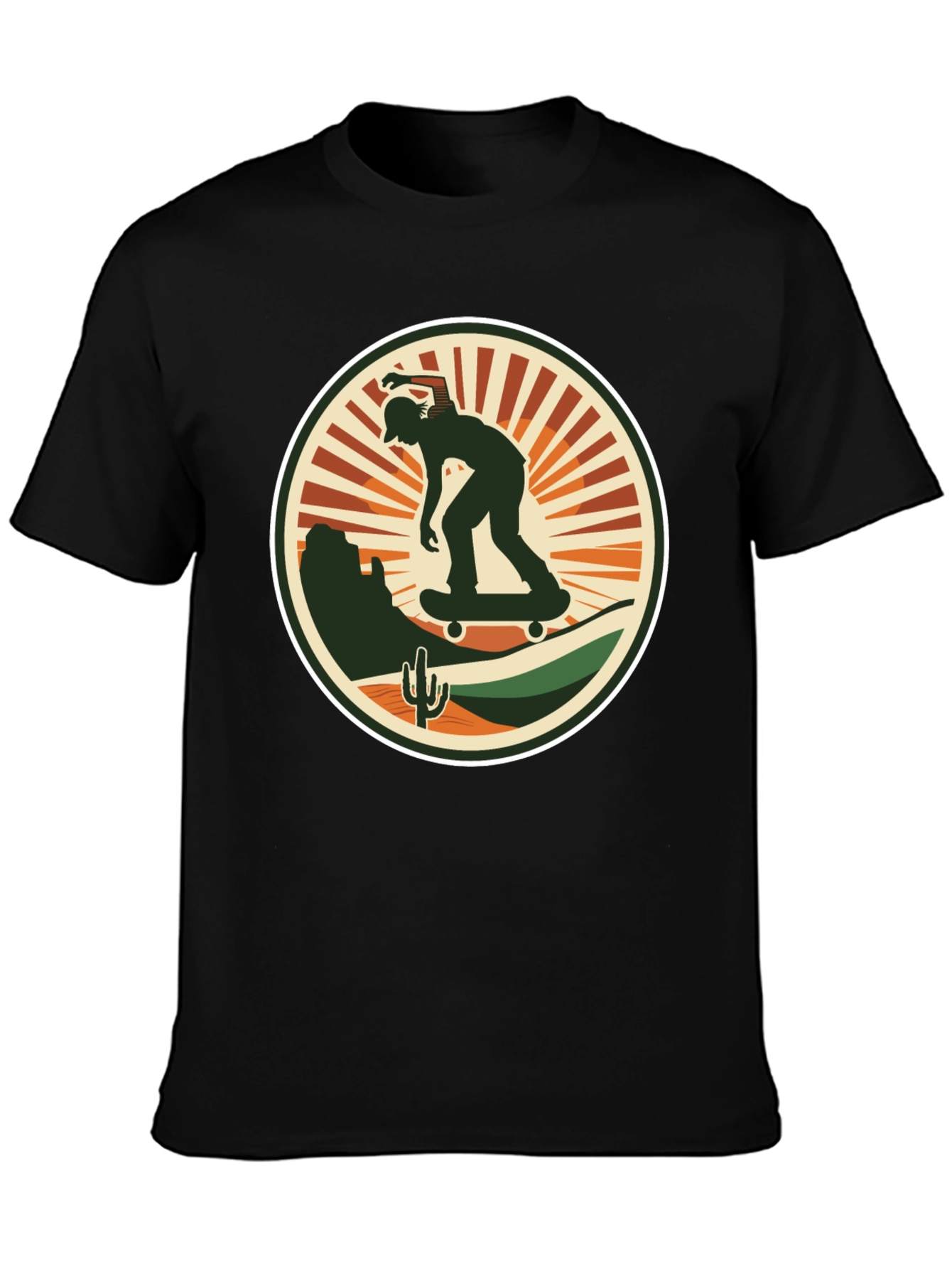 Skate Desert Black T-Shirt