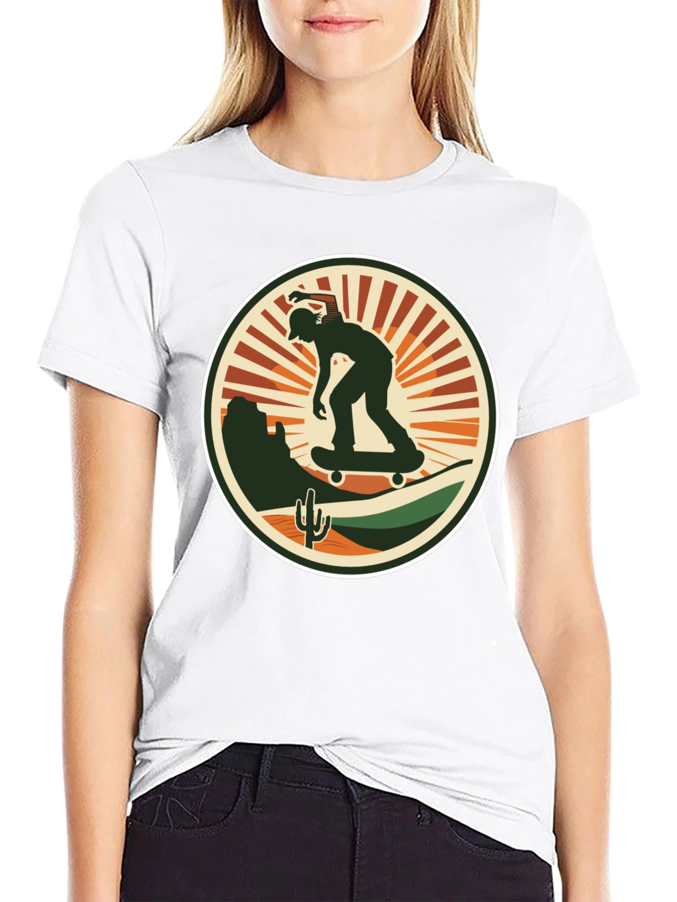 Skate Desert Black T-Shirt