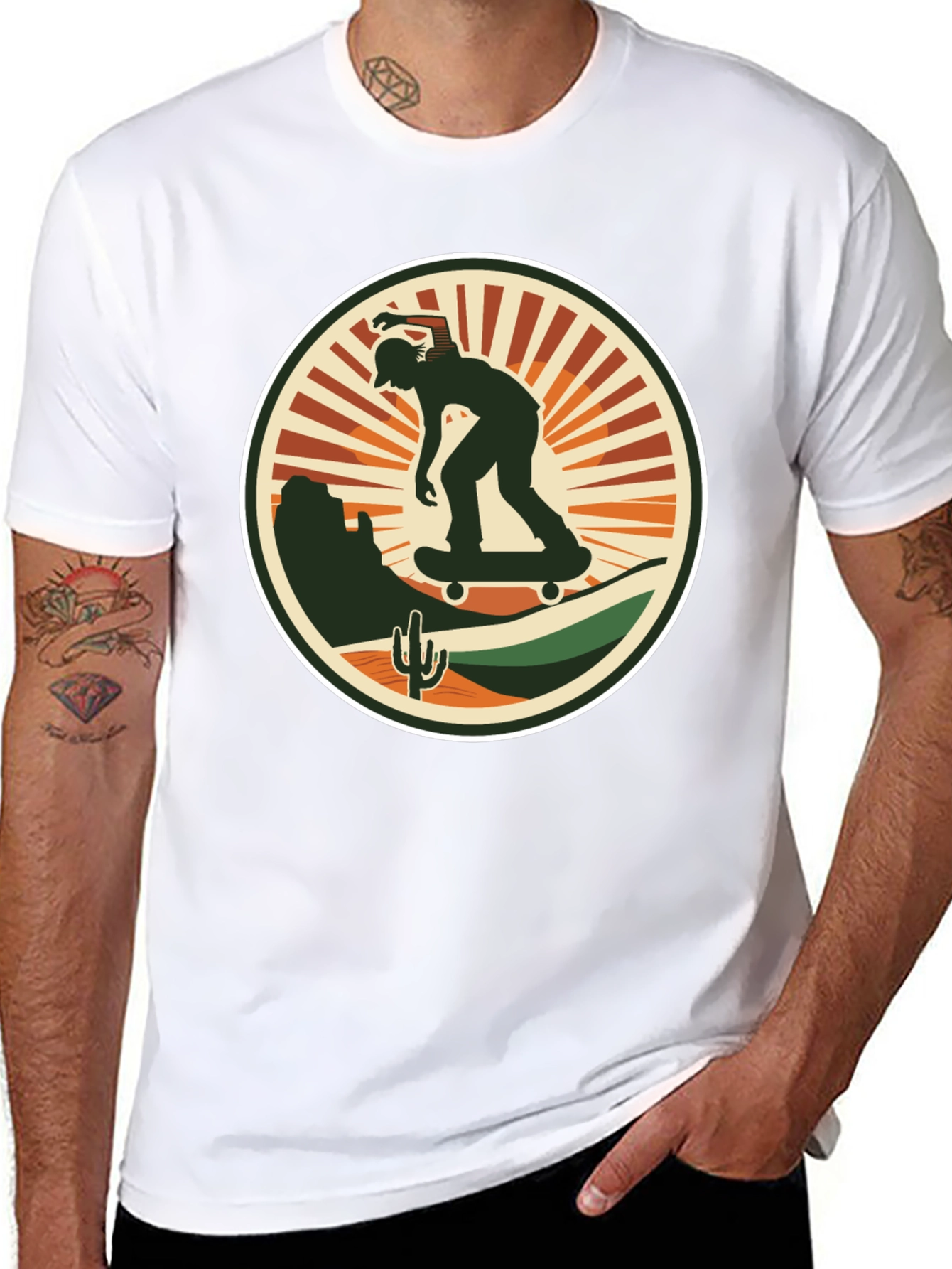 Skate Desert Black T-Shirt