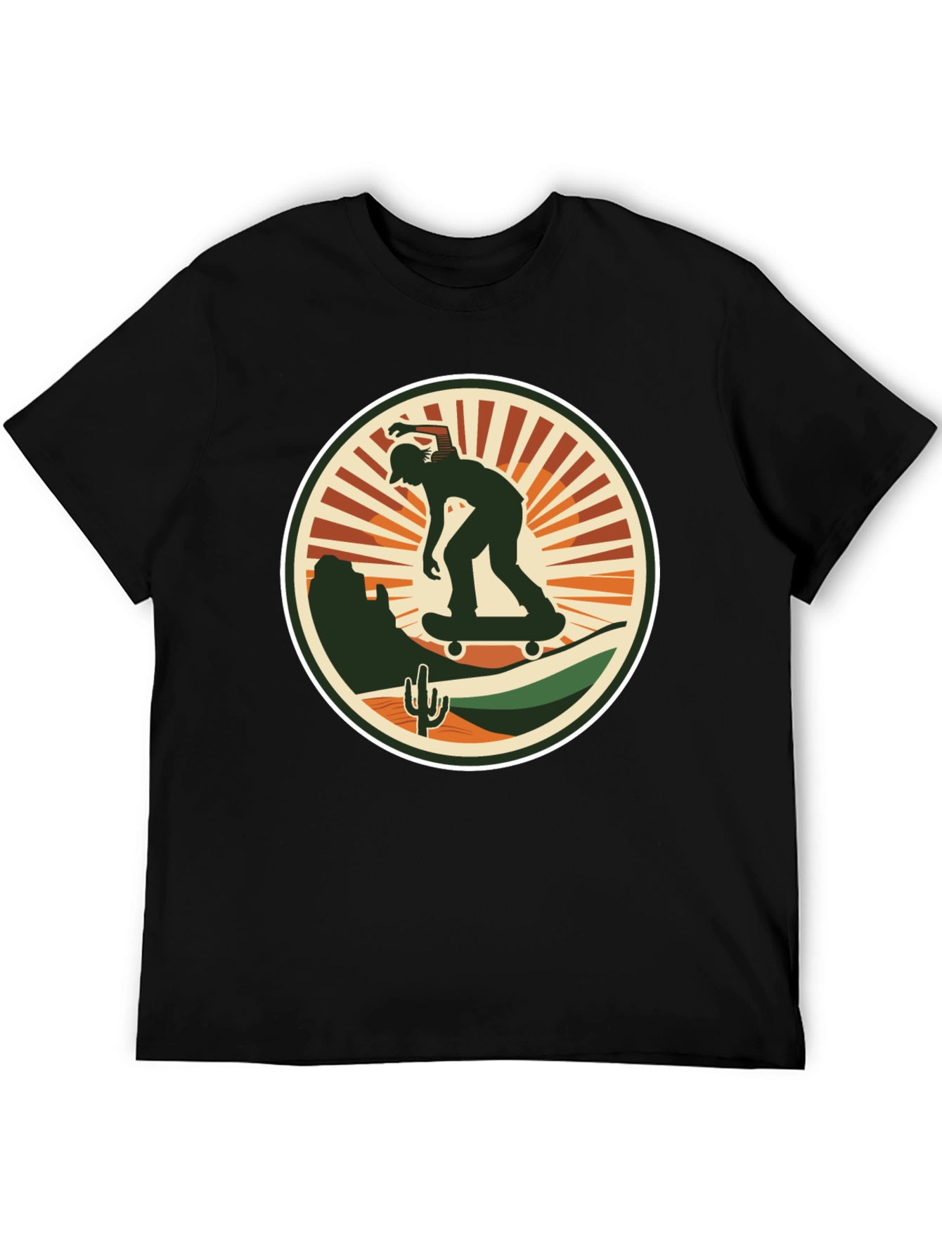 Skate Desert Black T-Shirt