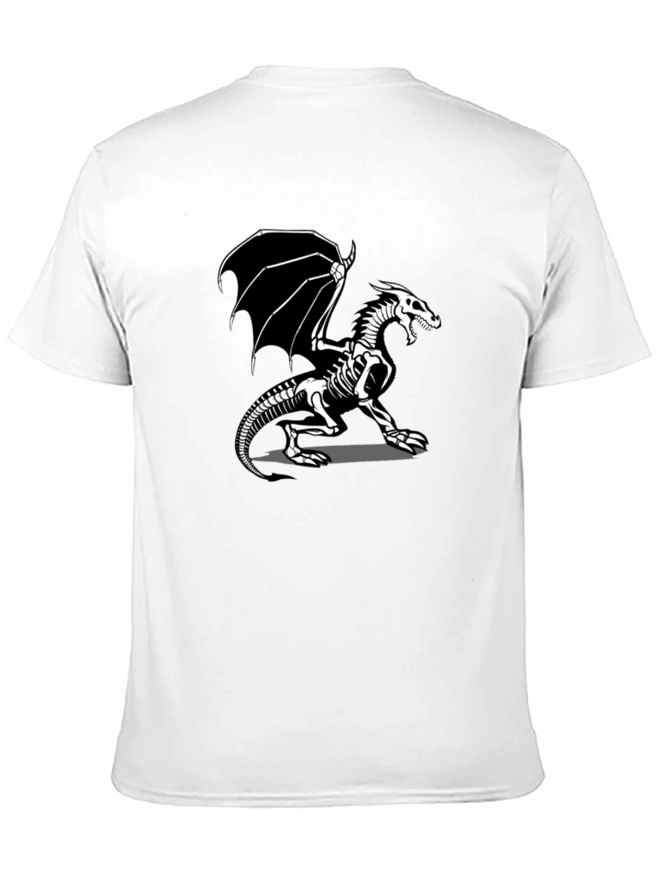 Skeleton Dragon T-Shirt - Black Graphic Tee