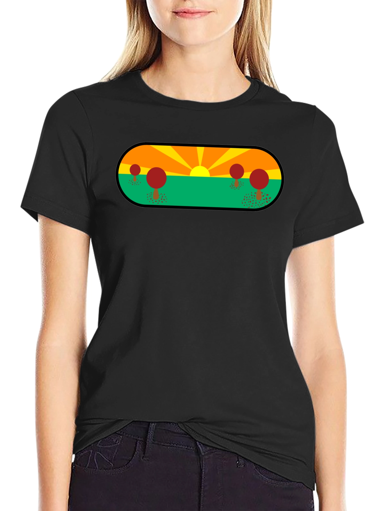 Sunset Landscape Graphic Tee