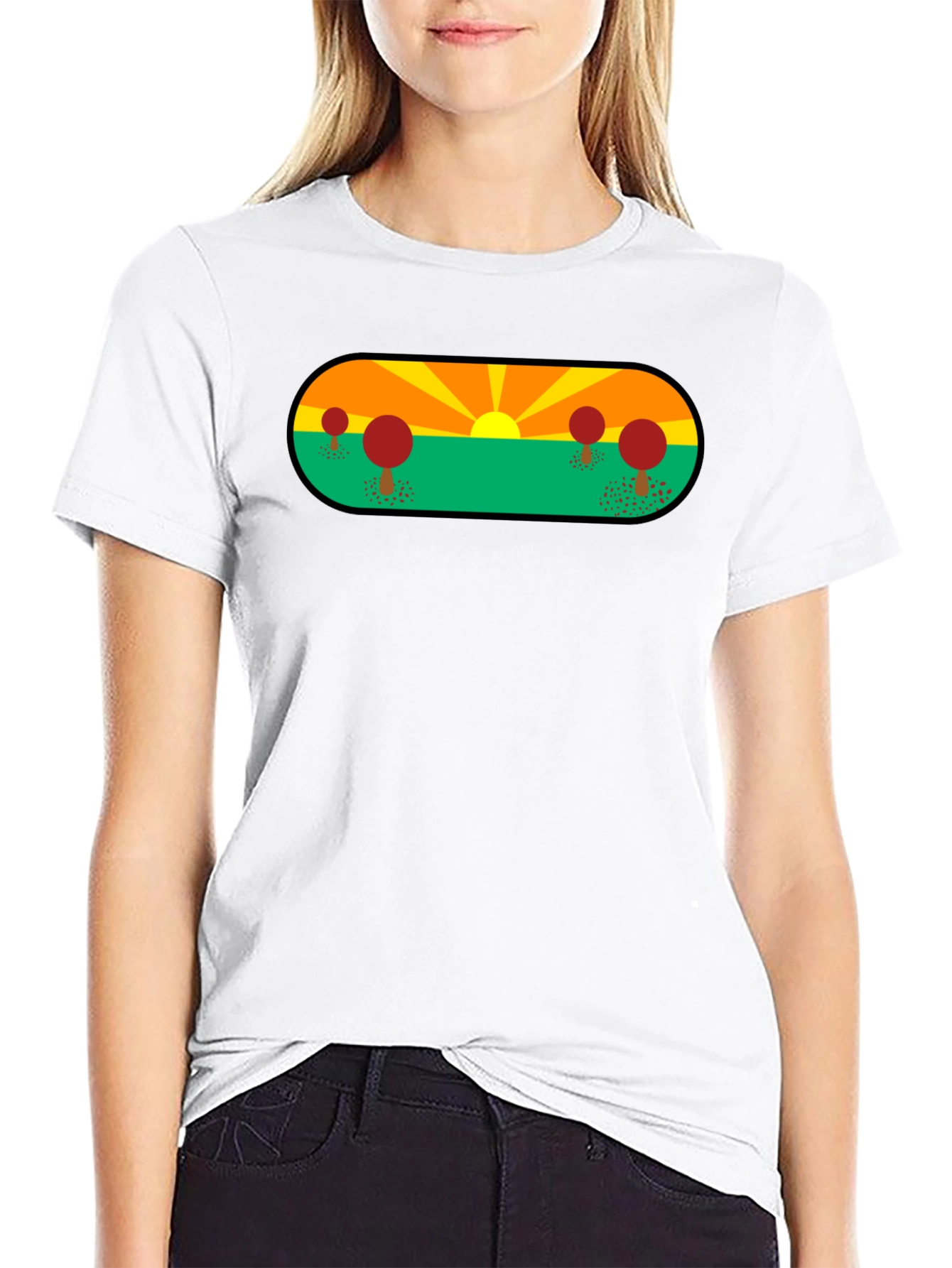 Sunset Landscape Graphic Tee