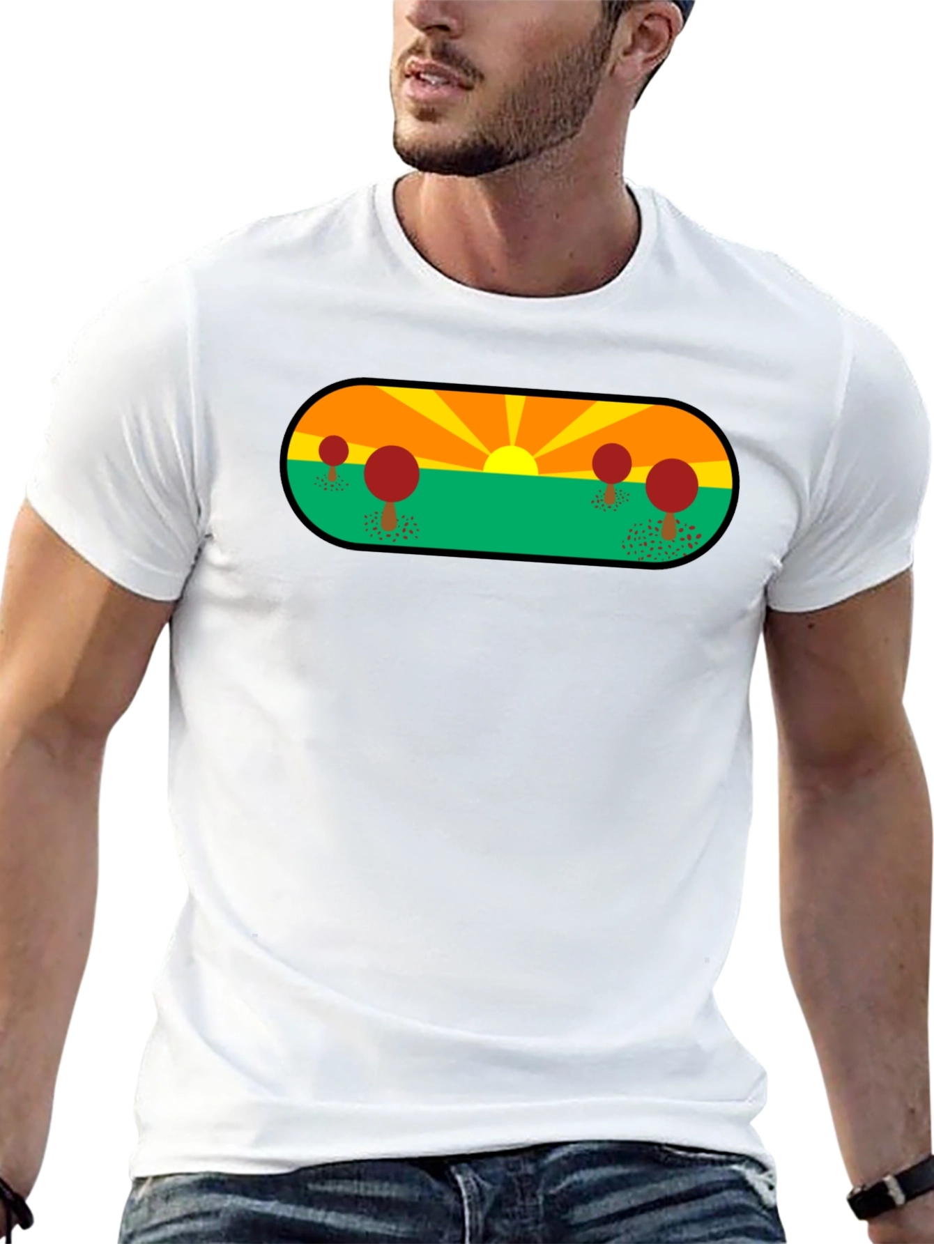 Sunset Landscape Graphic Tee