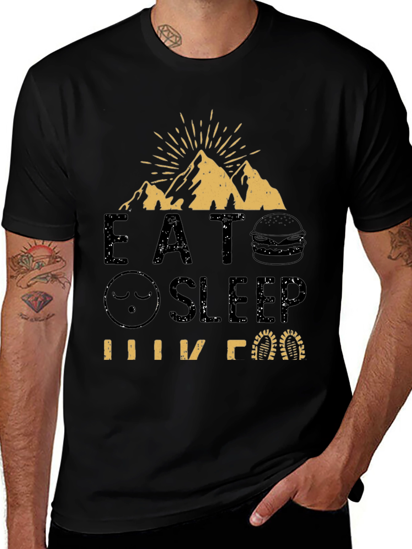 Eat Sleep Hike T-Shirt - Adventure Tee