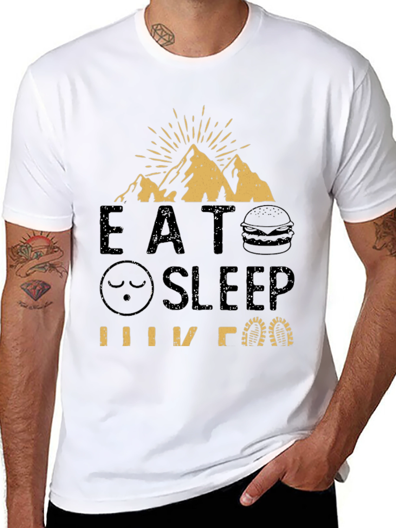 Eat Sleep Hike T-Shirt - Adventure Tee
