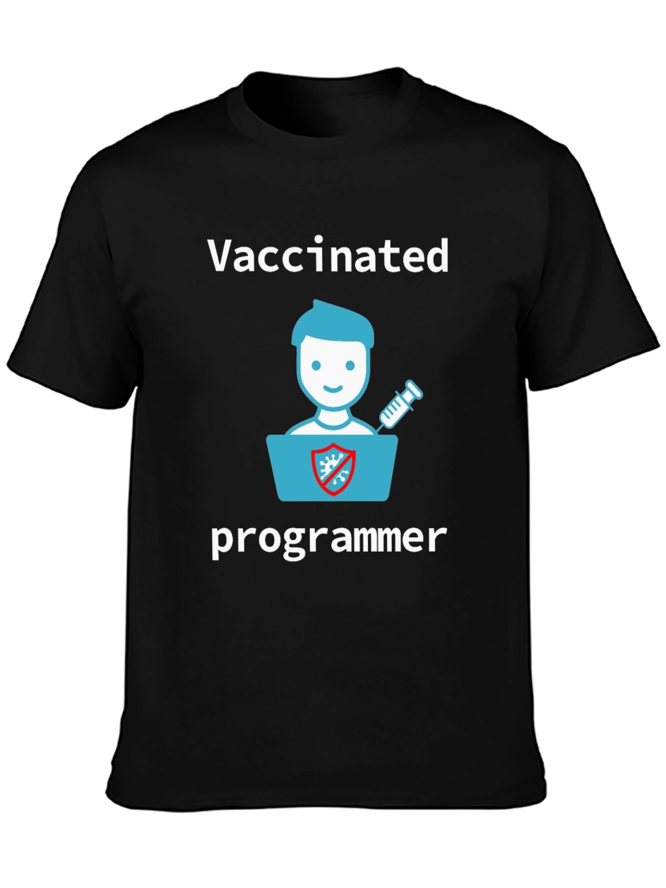 Vaccinated Programmer Graphic T-Shirt