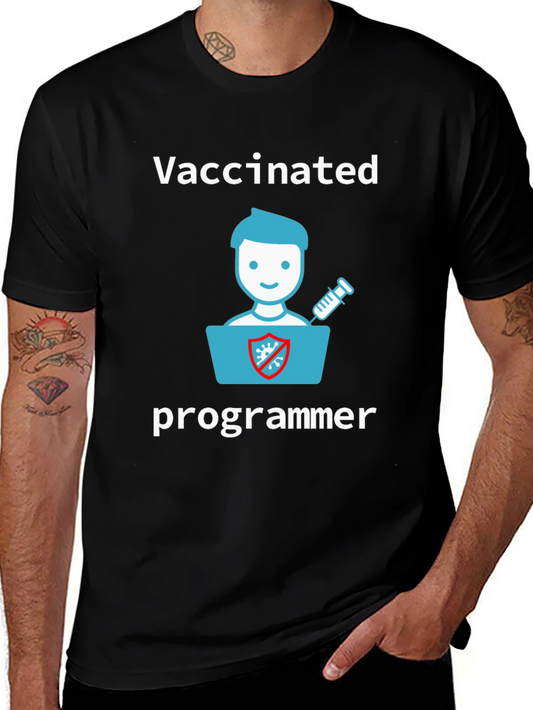 Vaccinated Programmer Graphic T-Shirt